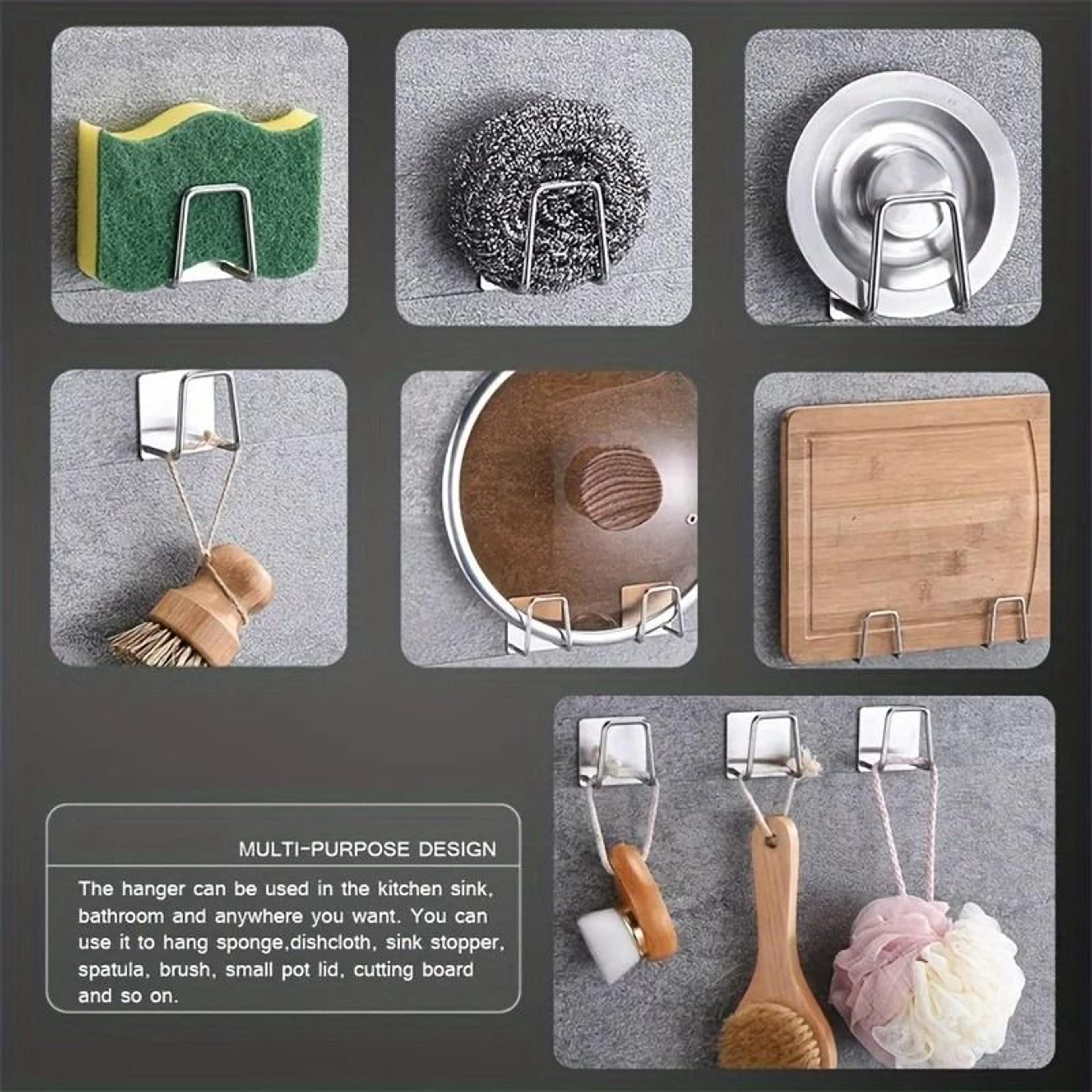 Stainless Steel Kitchen Sink Sponge Rack And Drain Storage Holder 2