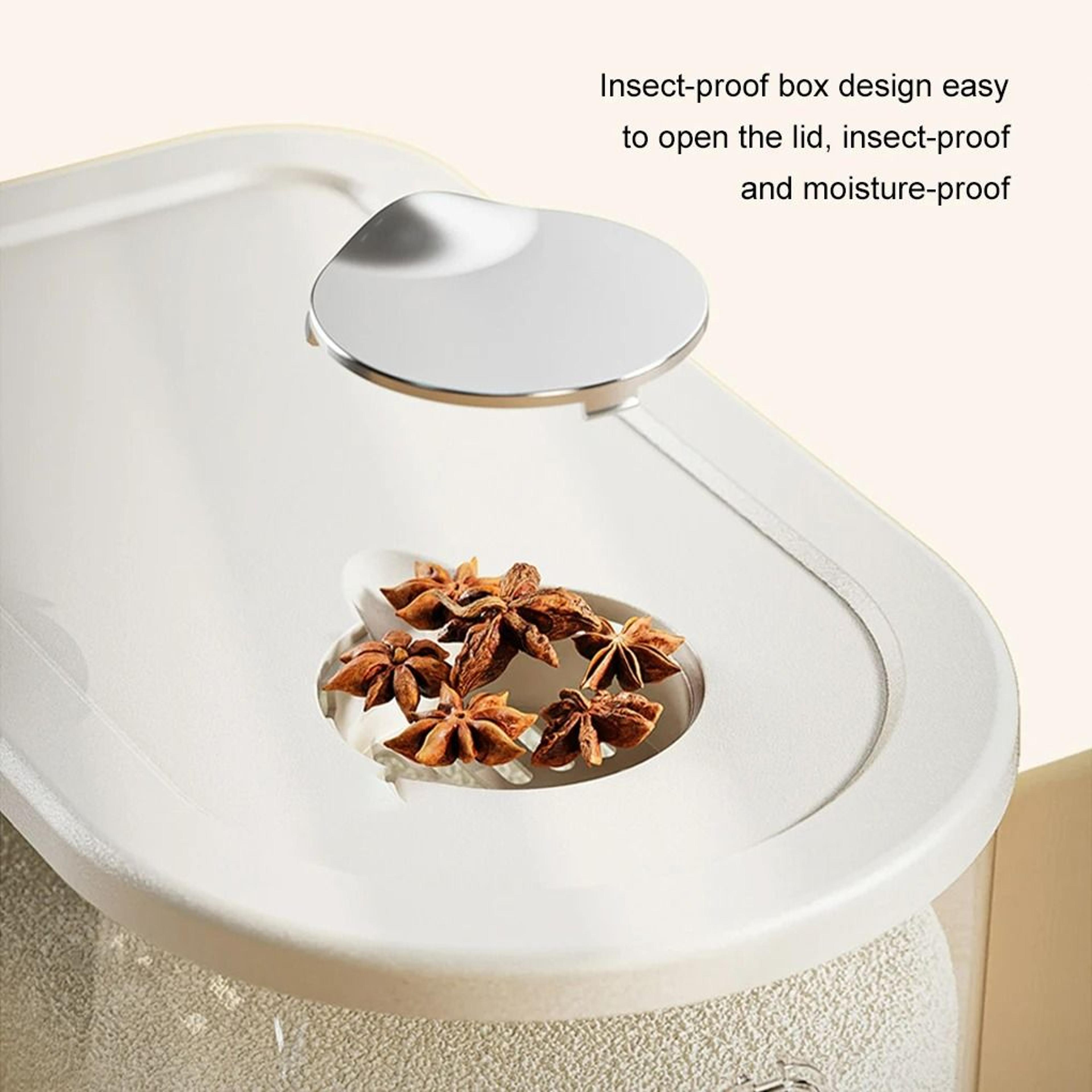 ABS Detachable Automatic Rice Dispenser And Sealed Grain Storage Container 3