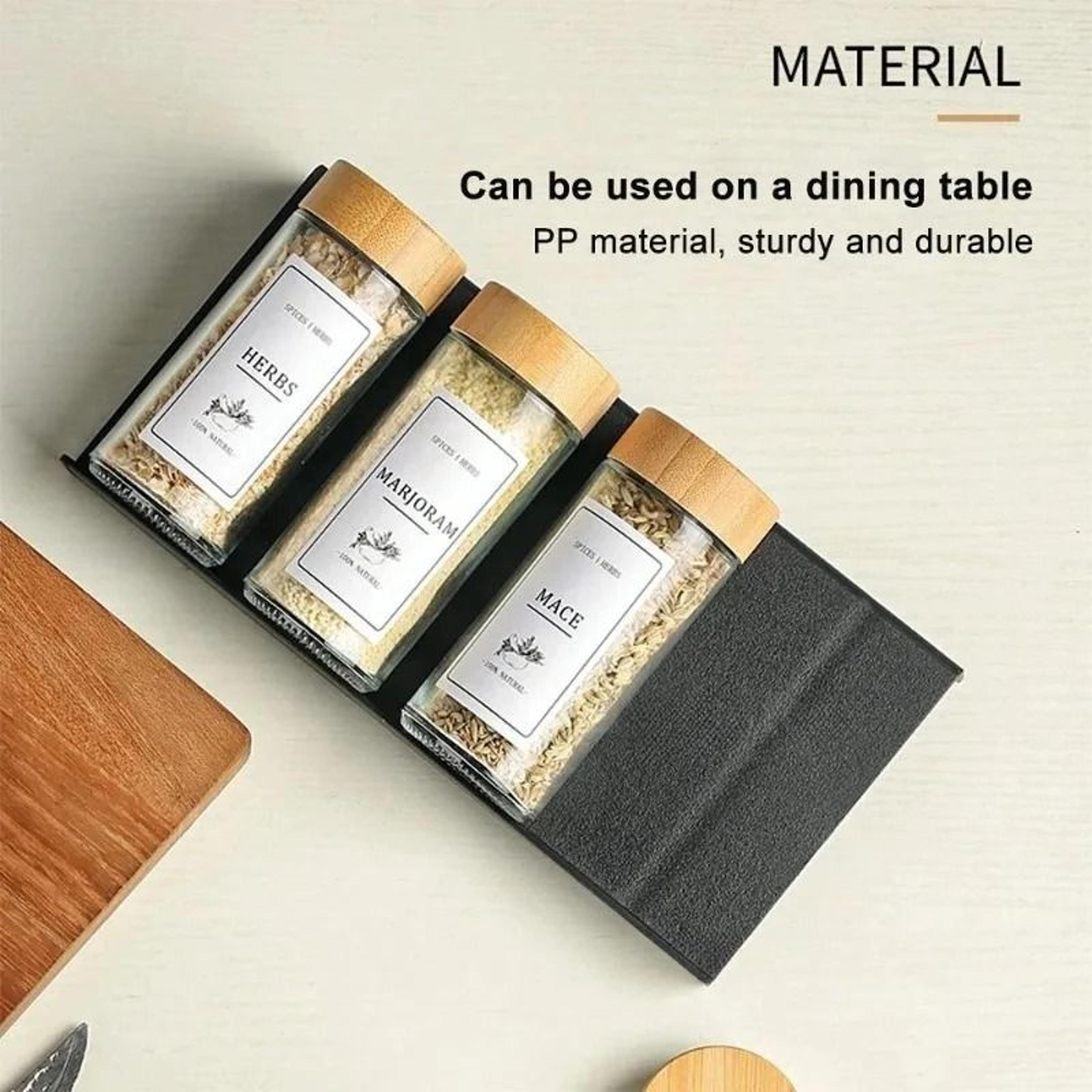 4Layer Adjustable Kitchen Spice Drawer Organizer And Seasoning Bottle Rack 4