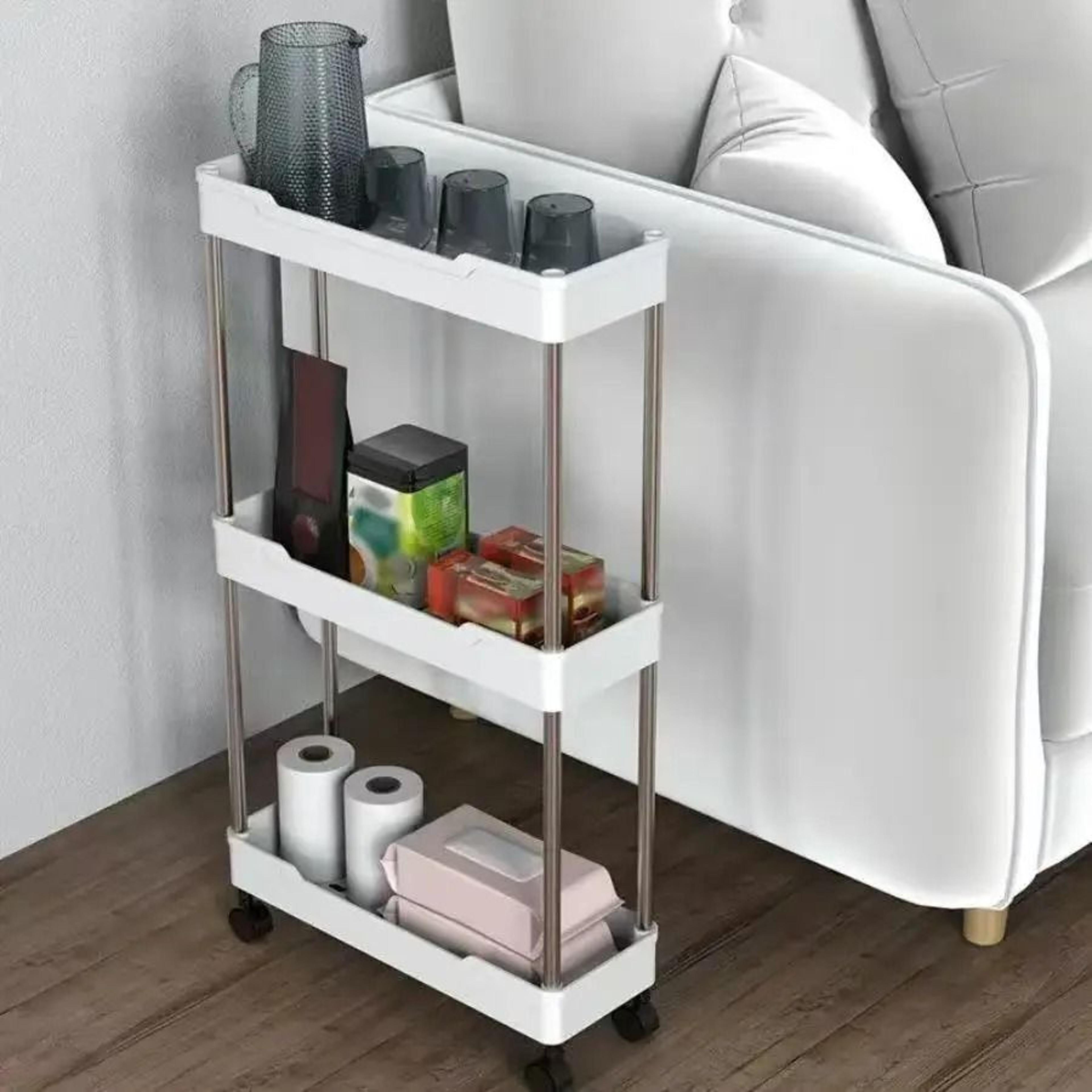 3Tier Rolling Bathroom Storage Cart And MultiPurpose Utility Organizer 3