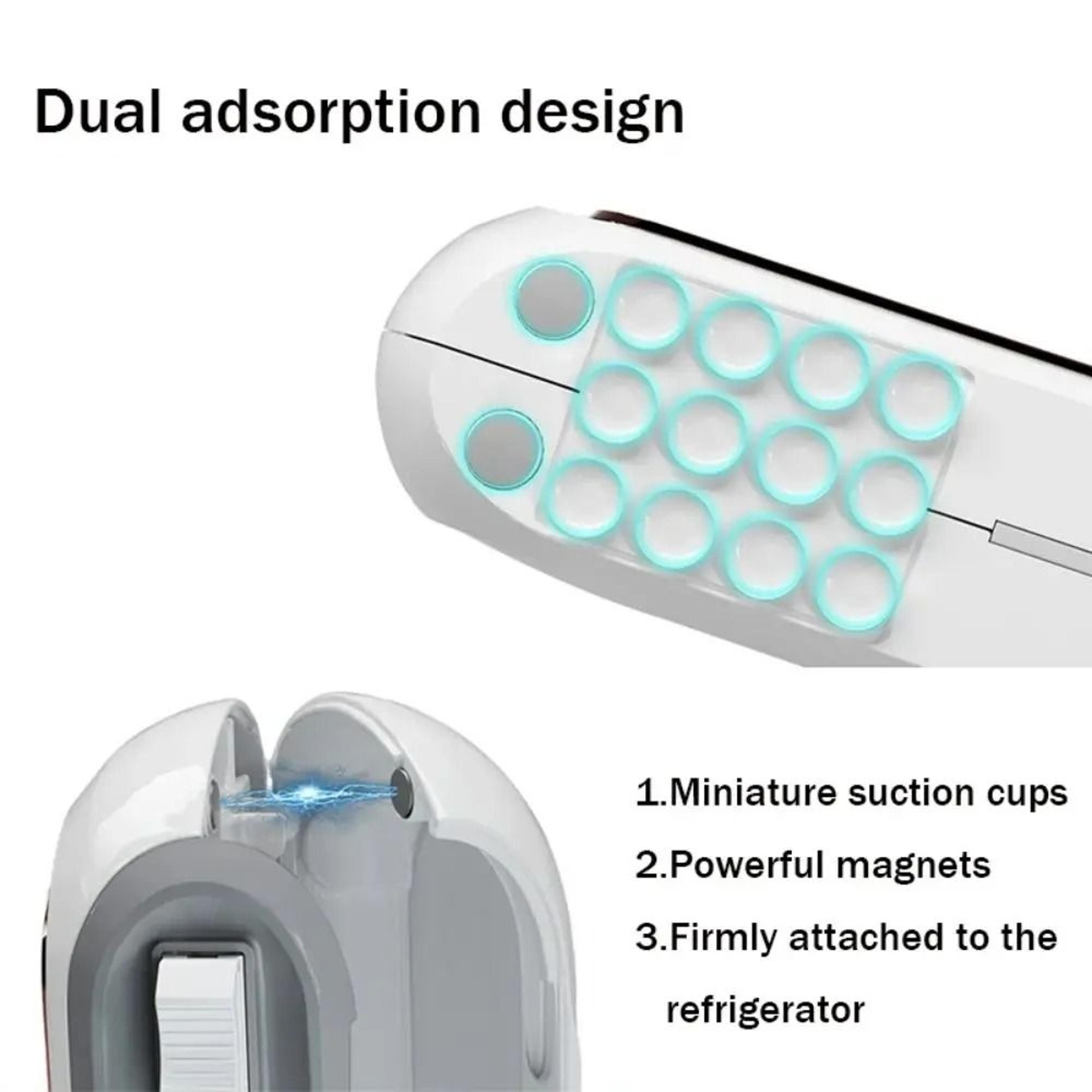 Magnetic Refillable Plastic Wrap Dispenser With SmoothGlide Slide Cutter 3