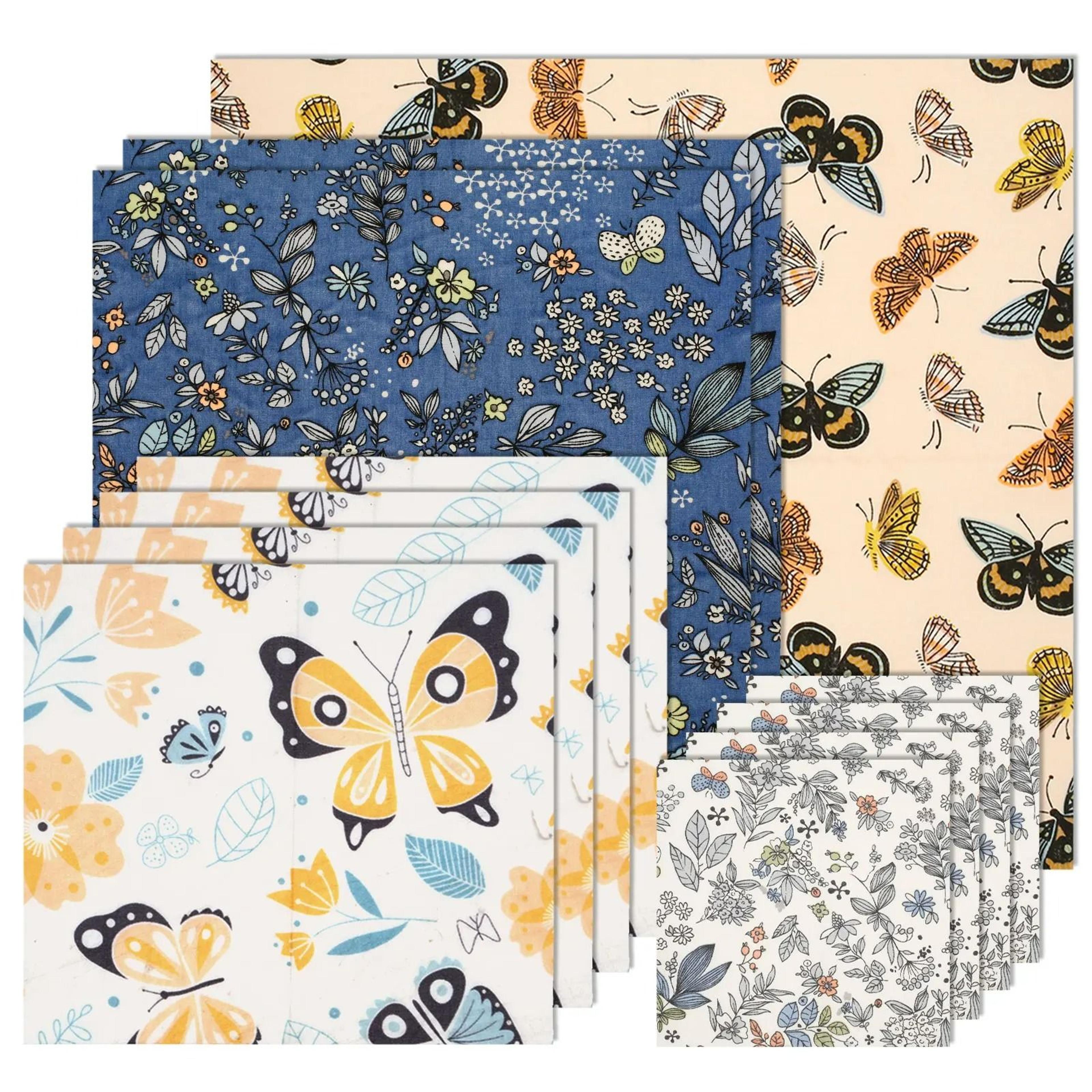 11-piece reusable beeswax food wrap set - eco-friendly organic cotton preservation lids