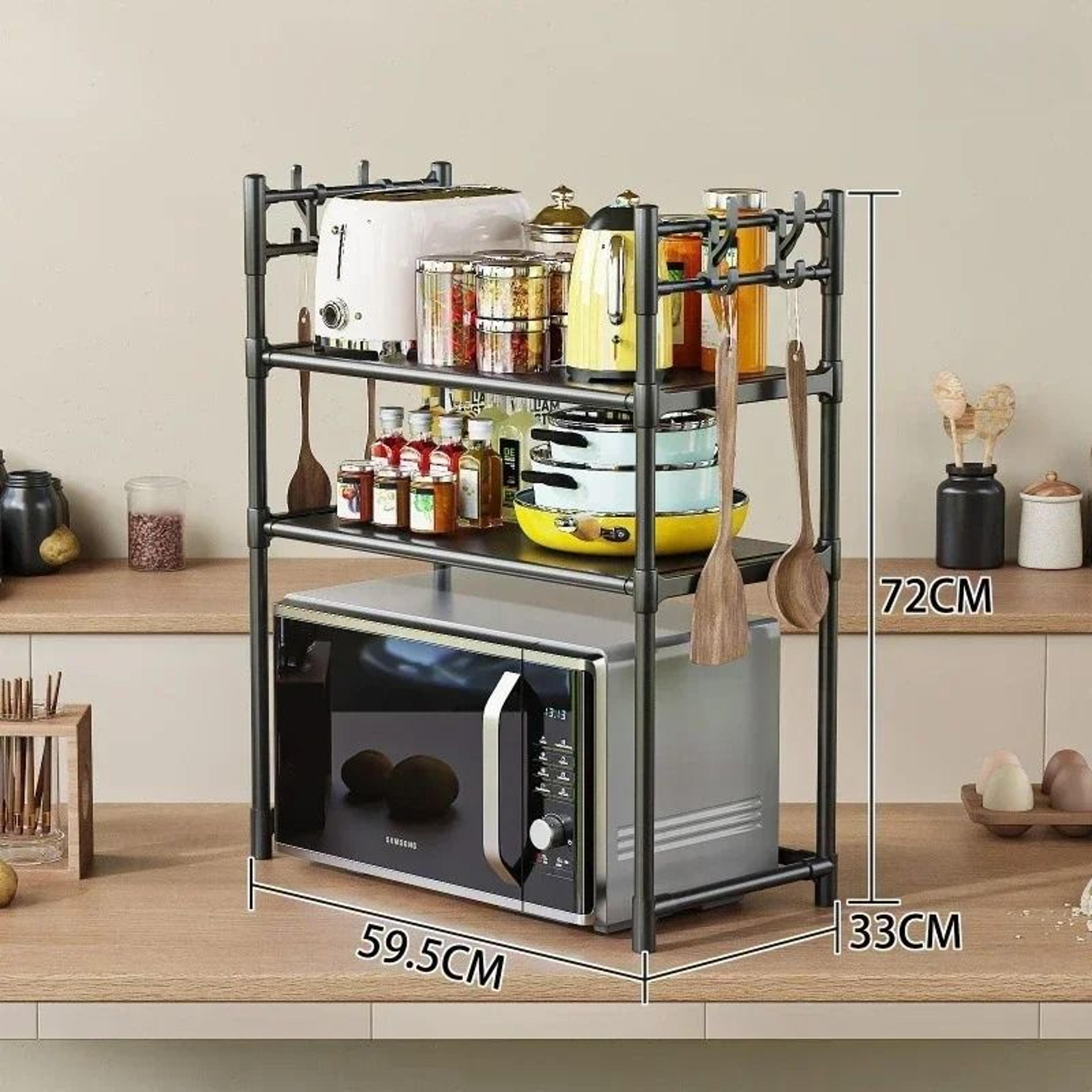MultiLayer Microwave Oven  Condiment Storage Rack 7