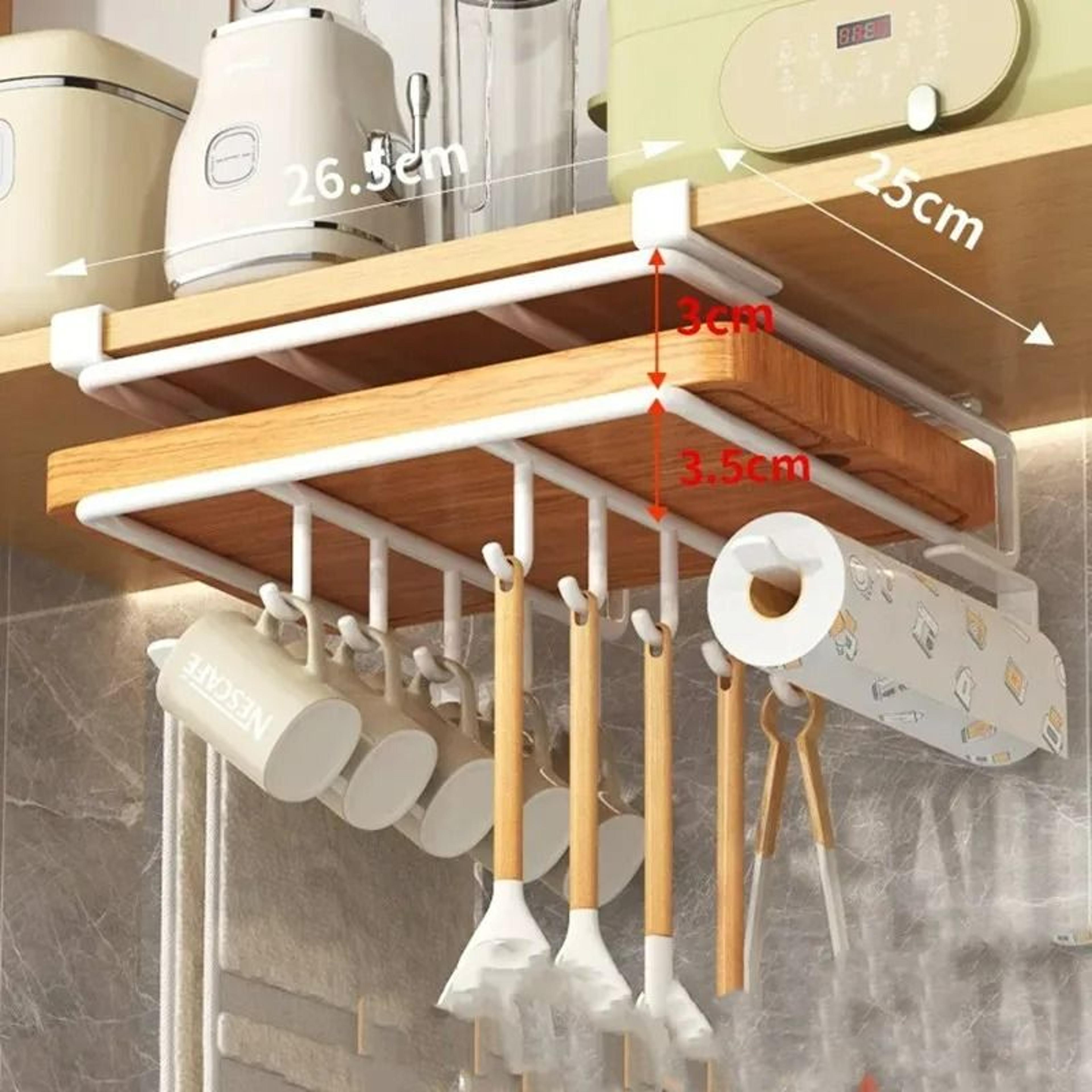 UnderShelf Cutting Board  Utility Mug Hanger Rack 0