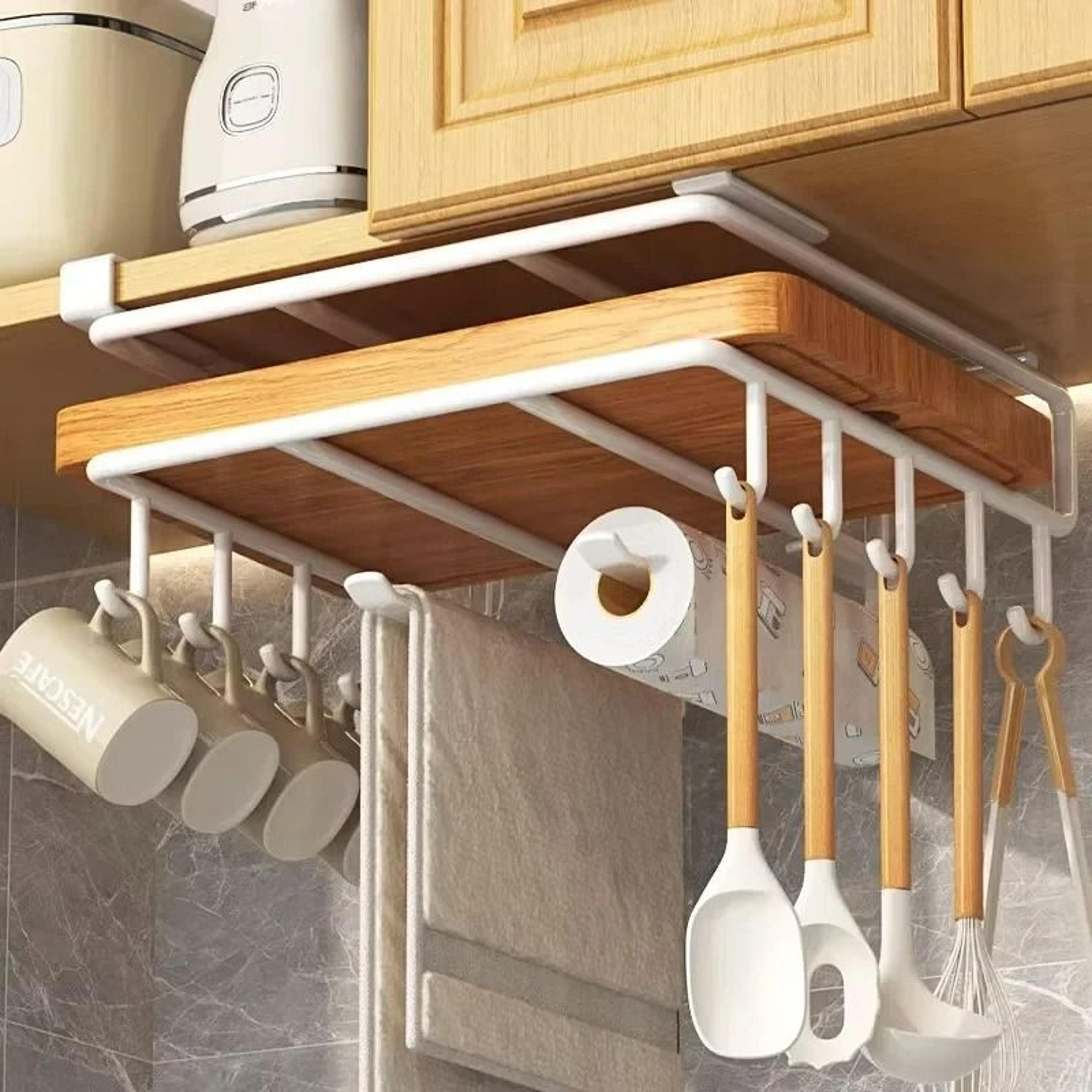 UnderShelf Cutting Board  Utility Mug Hanger Rack 2