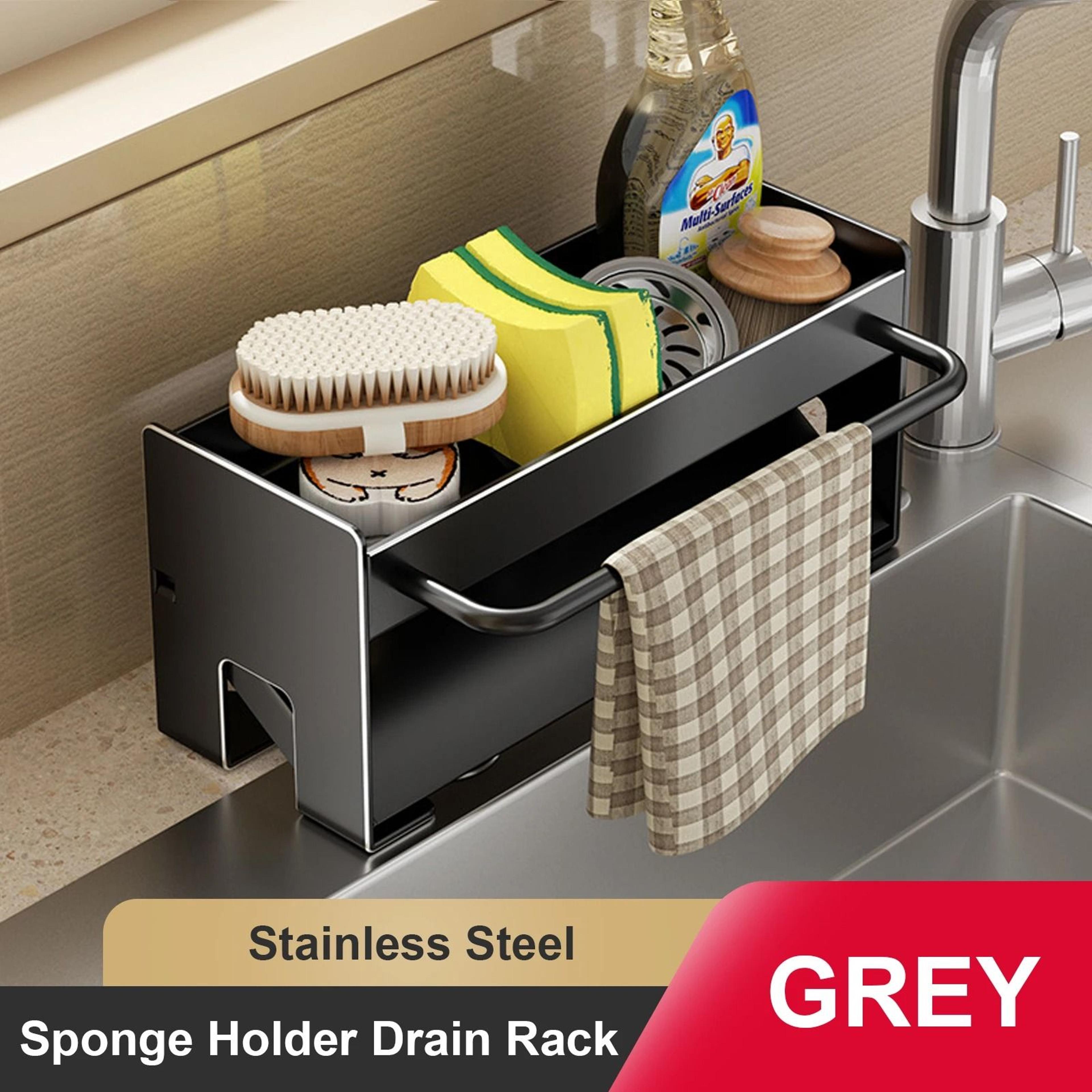 Carbon Steel Sink Drain Rack  Sponge Holder 7
