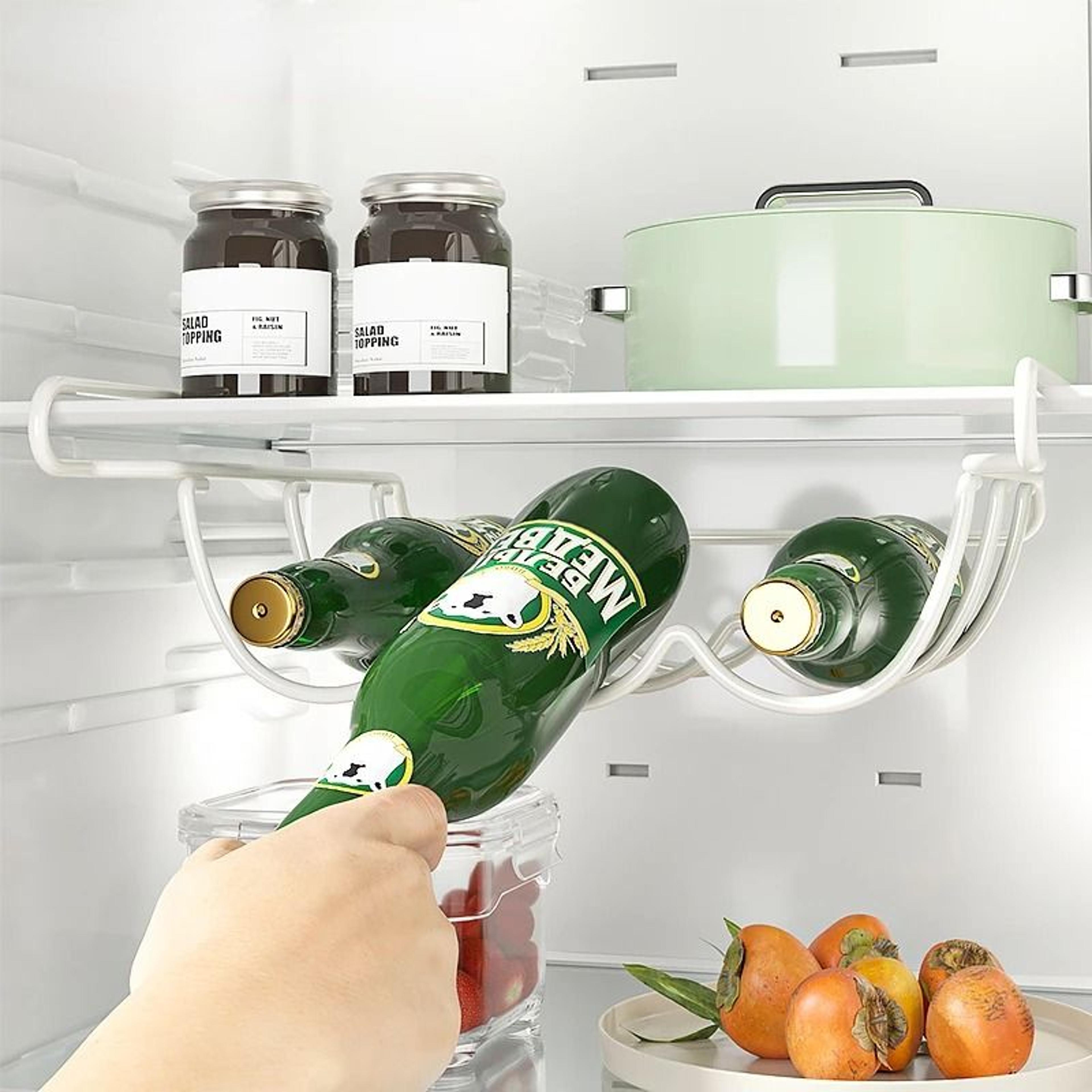SpaceSaving Refrigerator Beer Bottle Organizer And Beverage Storage Rack 4