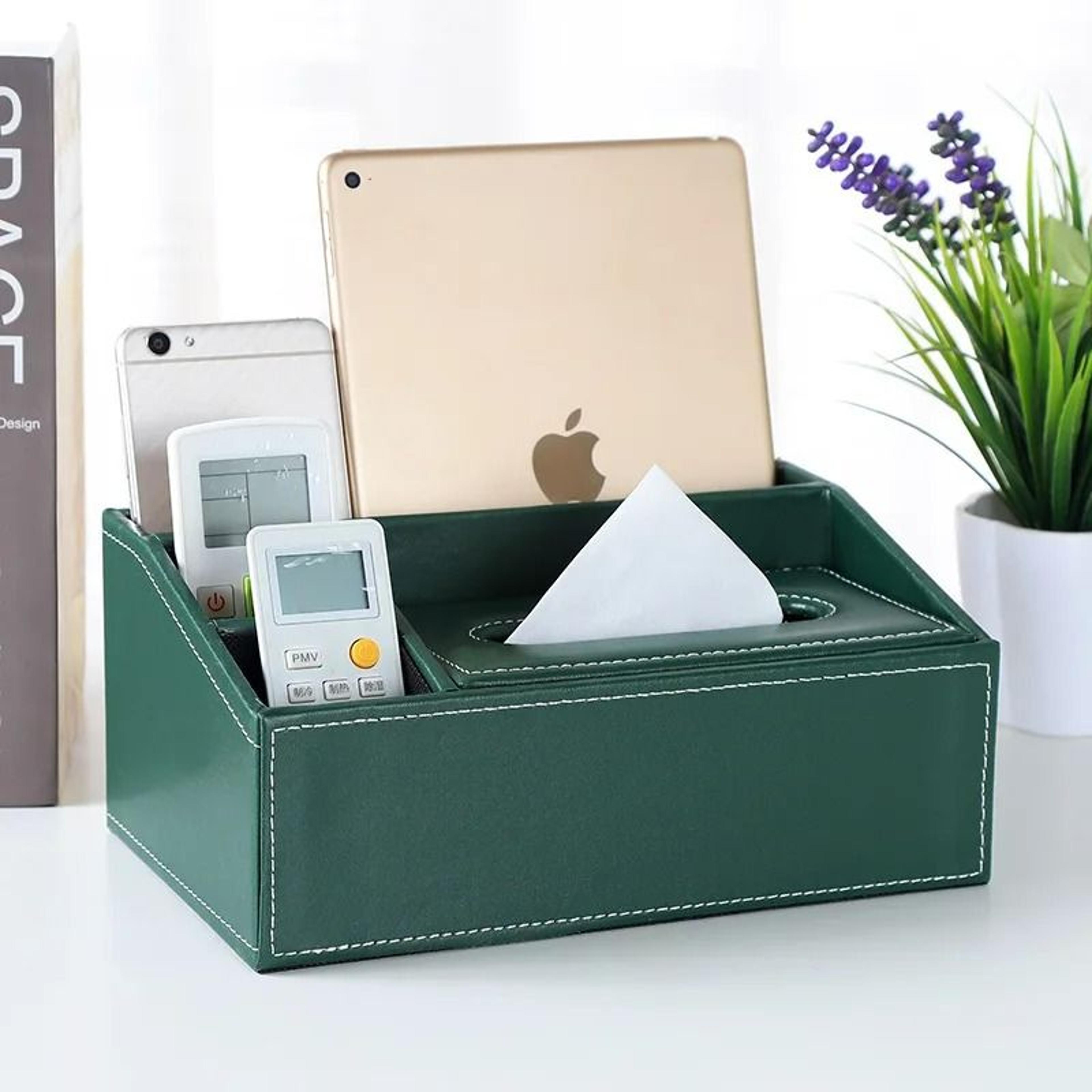 Multifunctional Tissue Box With BuiltIn Stationery And Remote Control Organizer 29