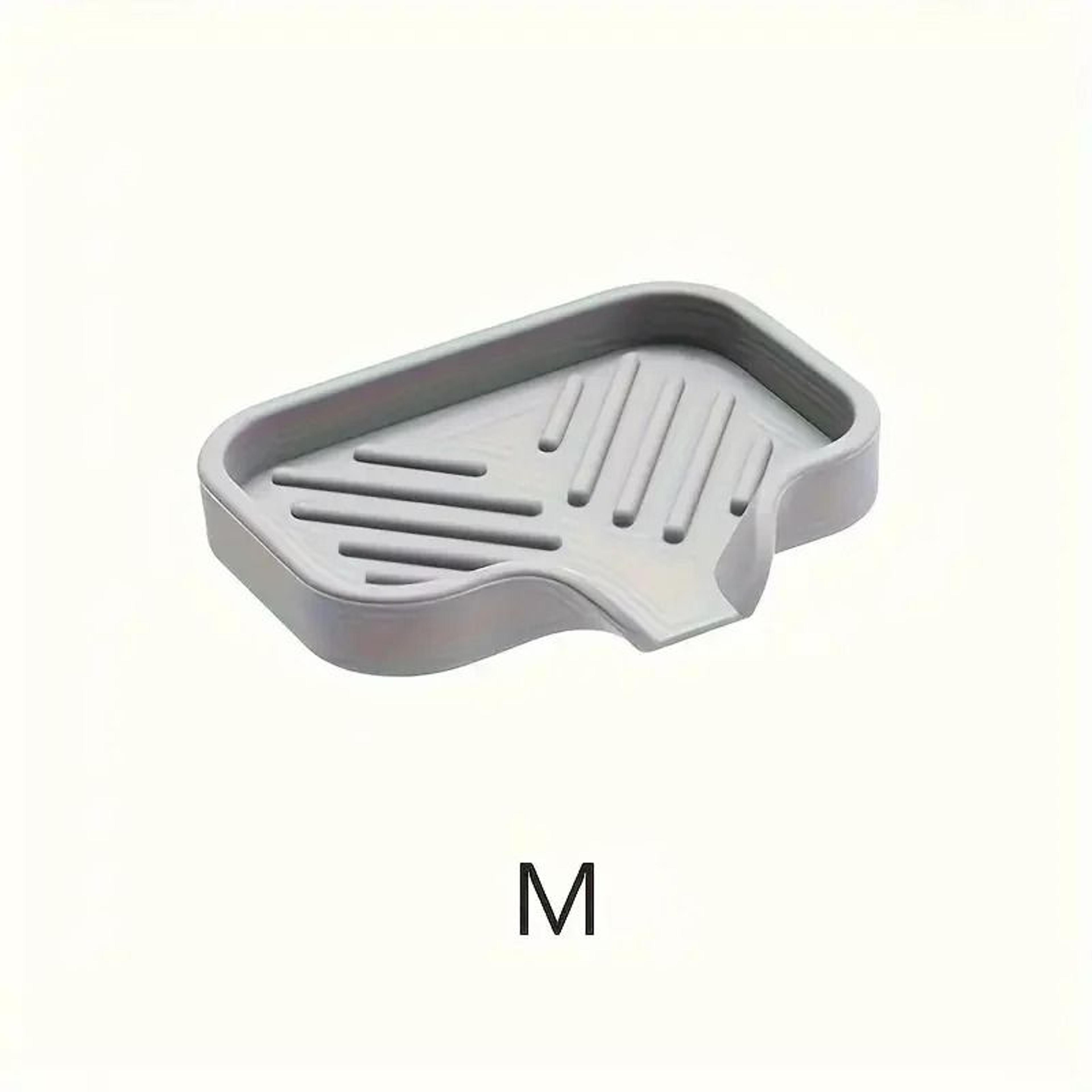 Silicone Countertop Kitchen Sink Organizer Tray And NonSlip Waterproof Sponge Soap Caddy 6
