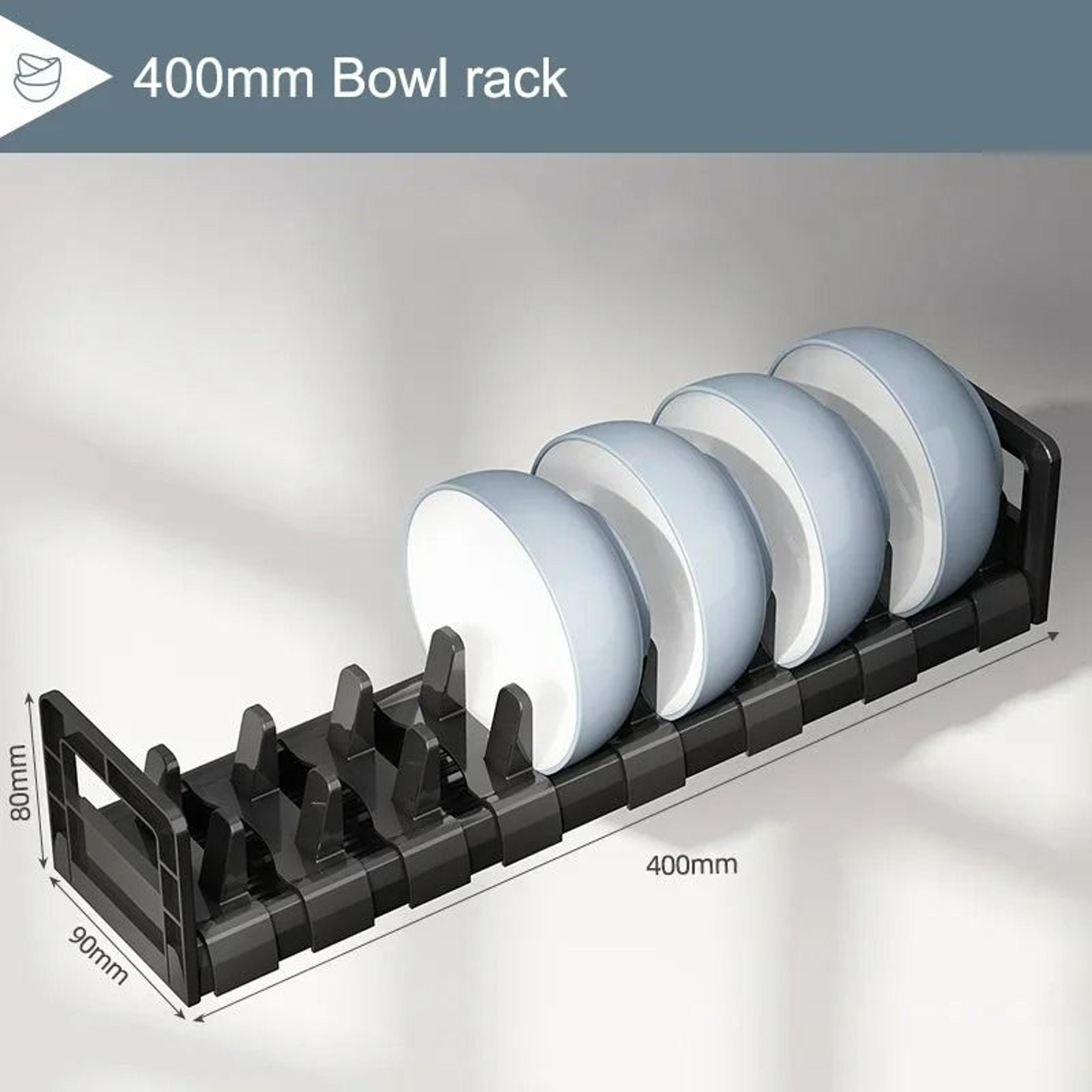 Adjustable UnderCabinet Bowl And Dish Storage Rack And Drawer Partition Tableware Drying Rack 8