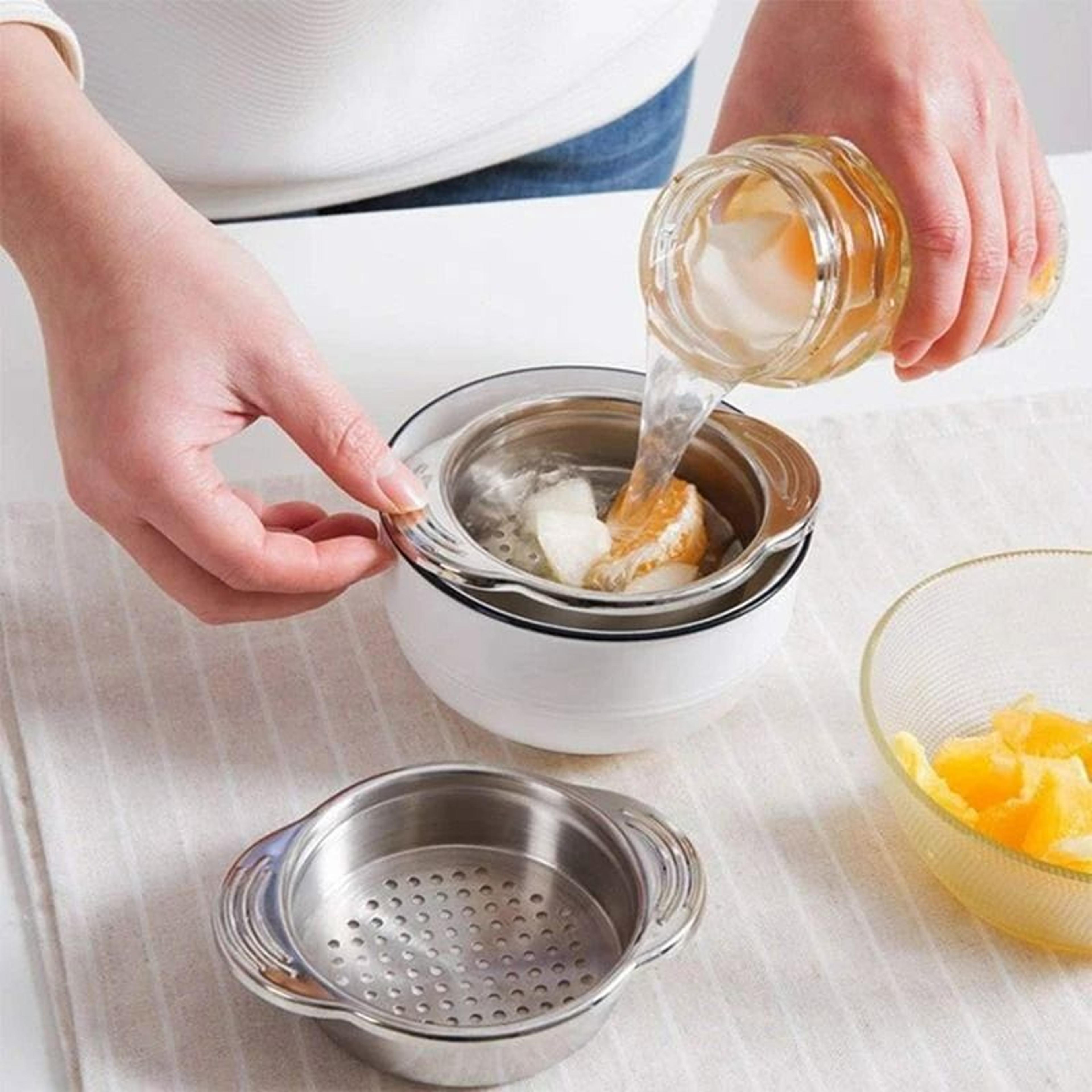 stainless steel can strainer and premium canned food oil and water drainer sieve