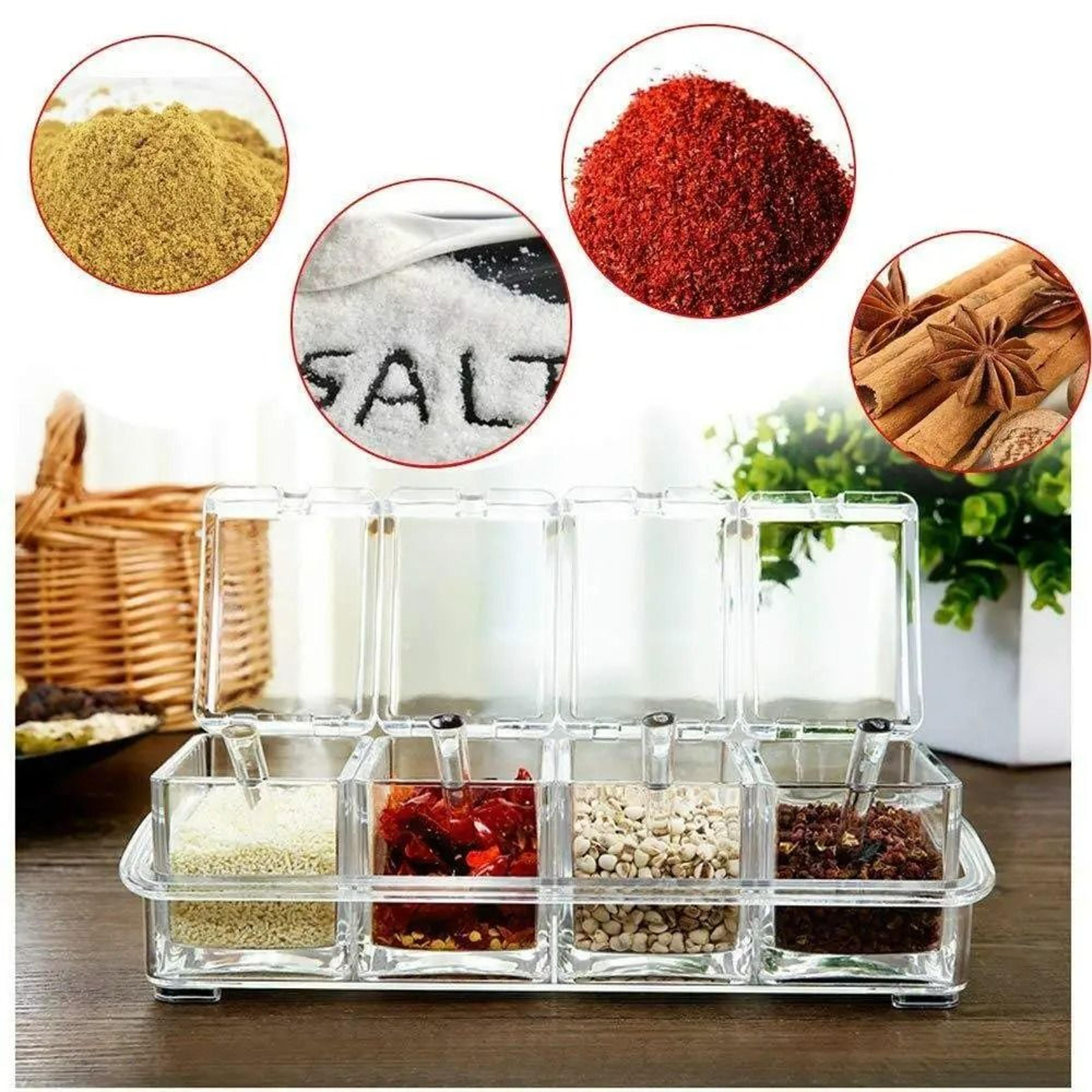 CrystalClear 4in1 Premium Spice Organizer Set 1