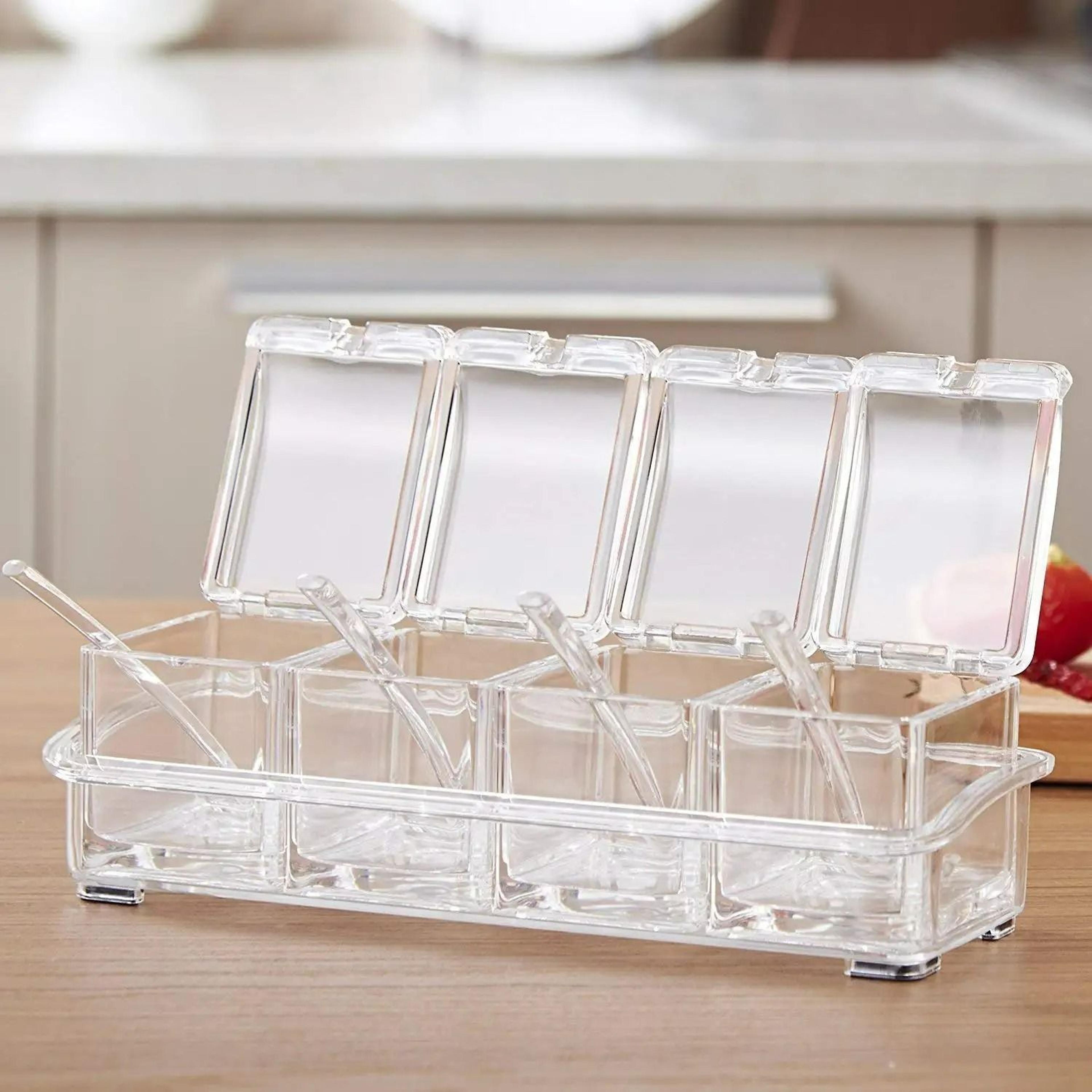CrystalClear 4in1 Premium Spice Organizer Set 6