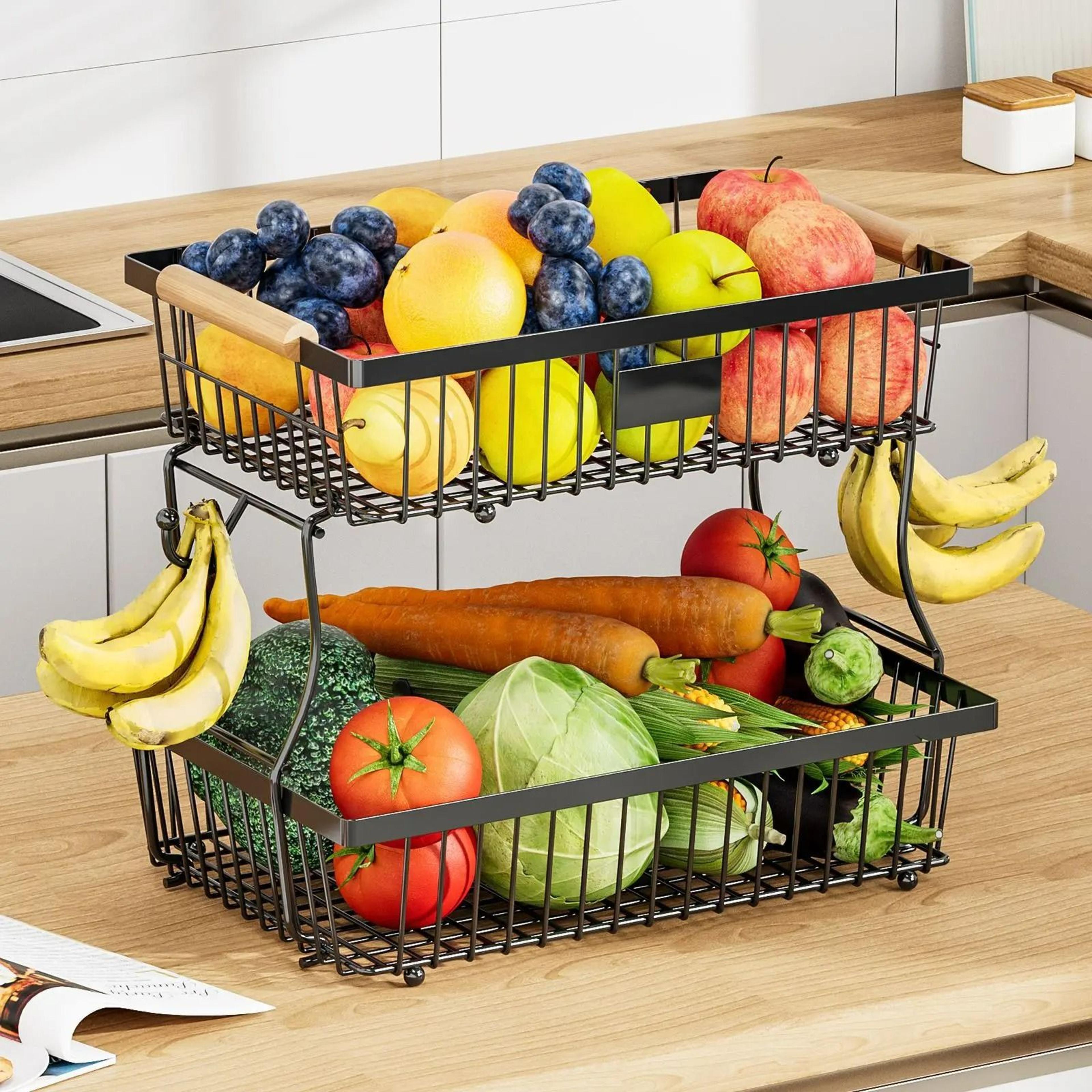 orchardfresh double-layer modular kitchen basket