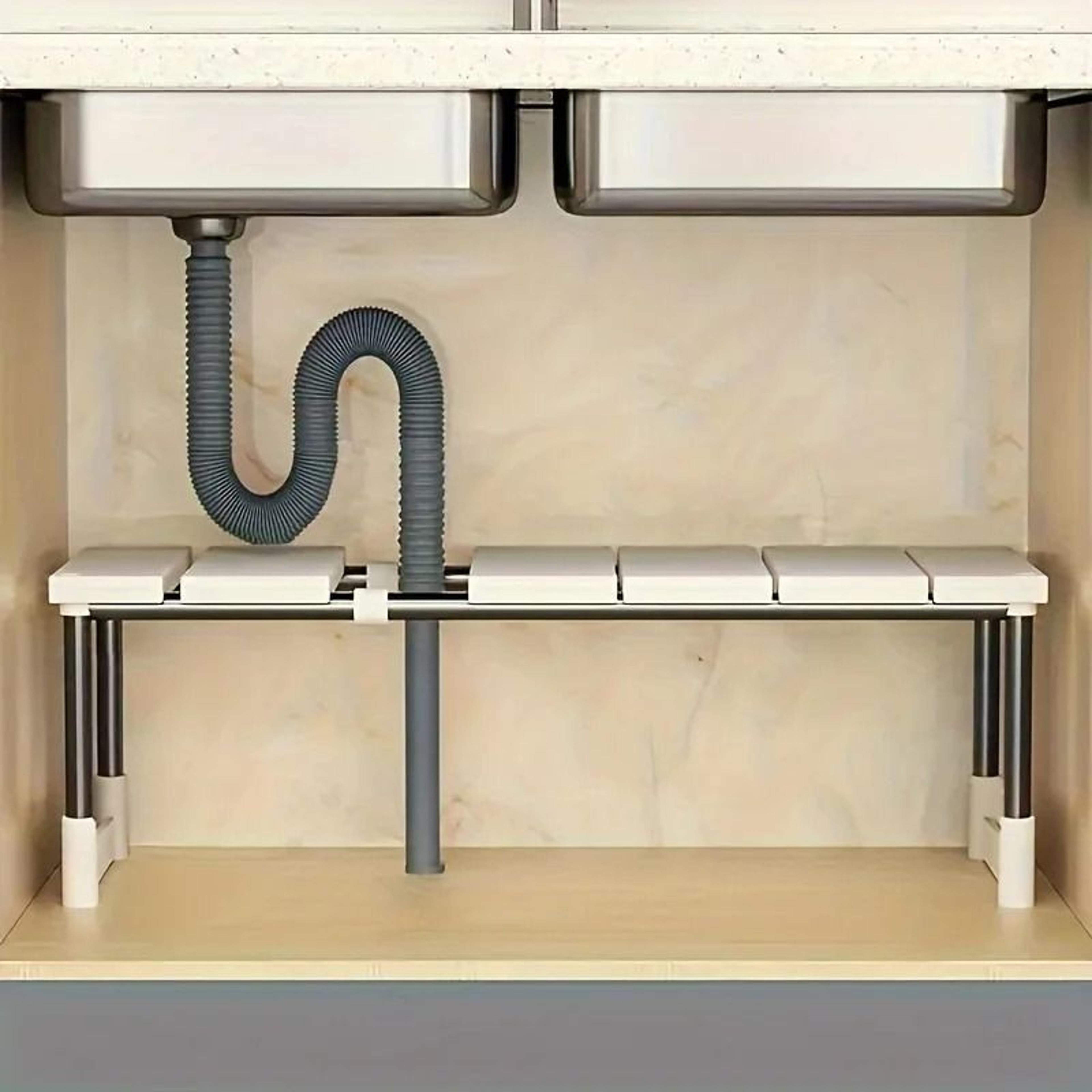 Adjustable UnderSink MultiLayer Storage Rack 5