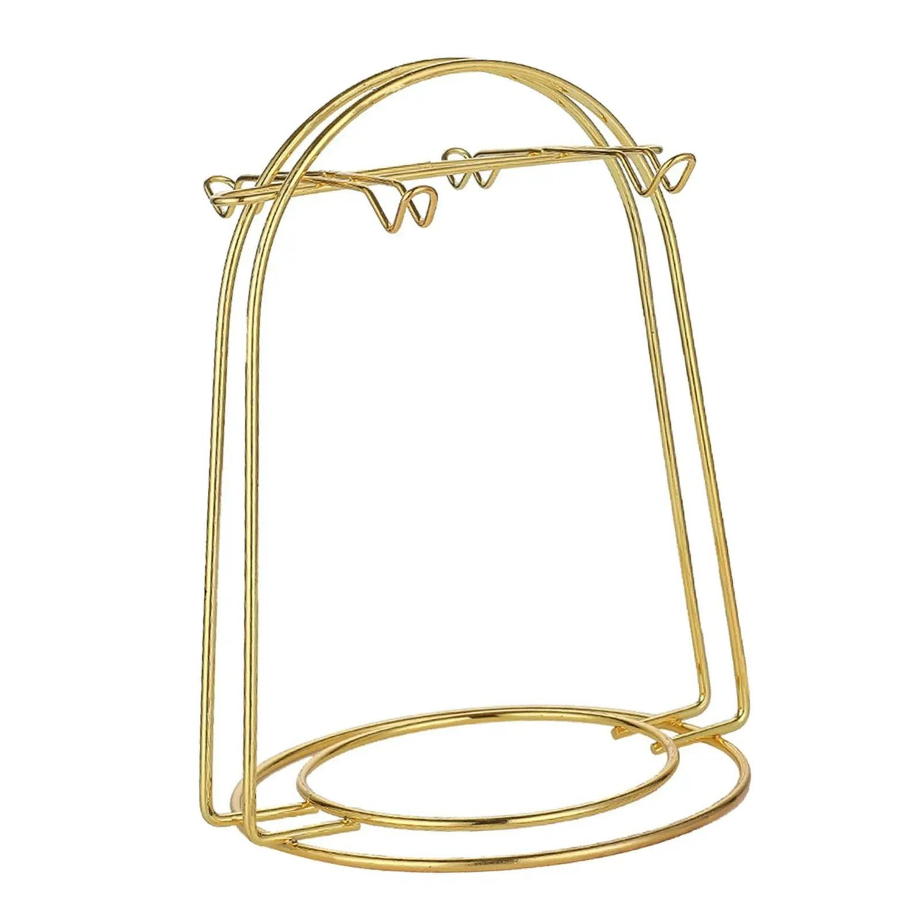 Golden Tea Cup And Saucer Display Rack 7