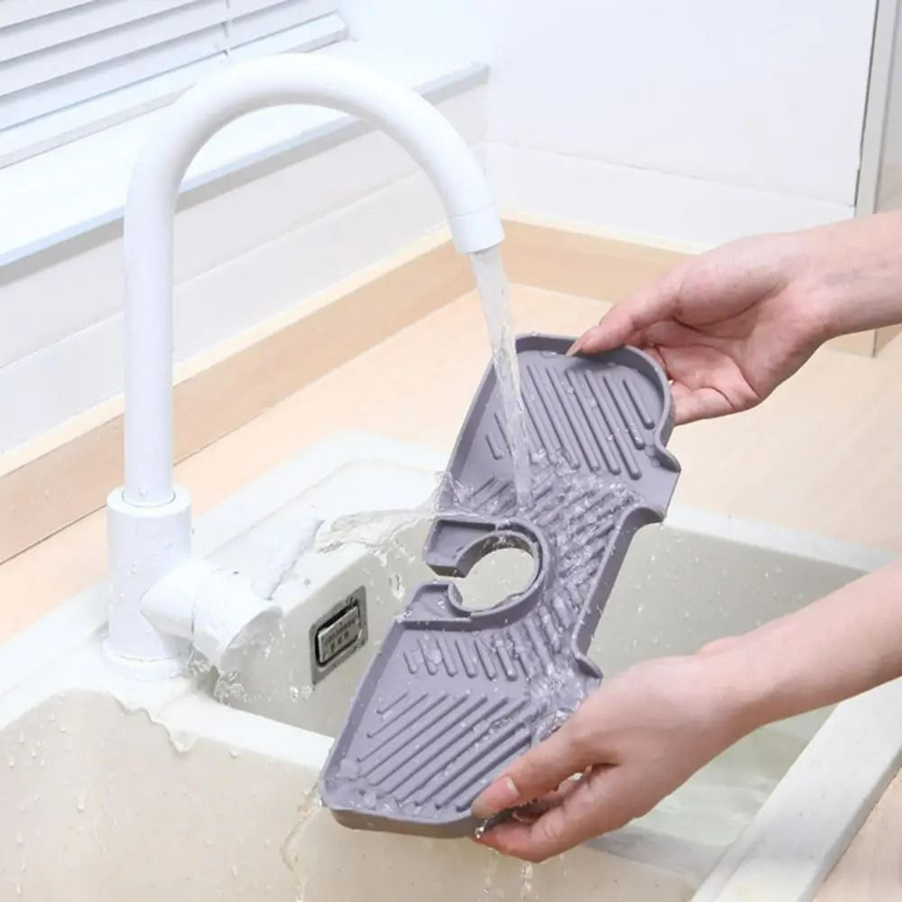 SelfDraining Silicone Sink Soap Dish  Counter Caddy 3
