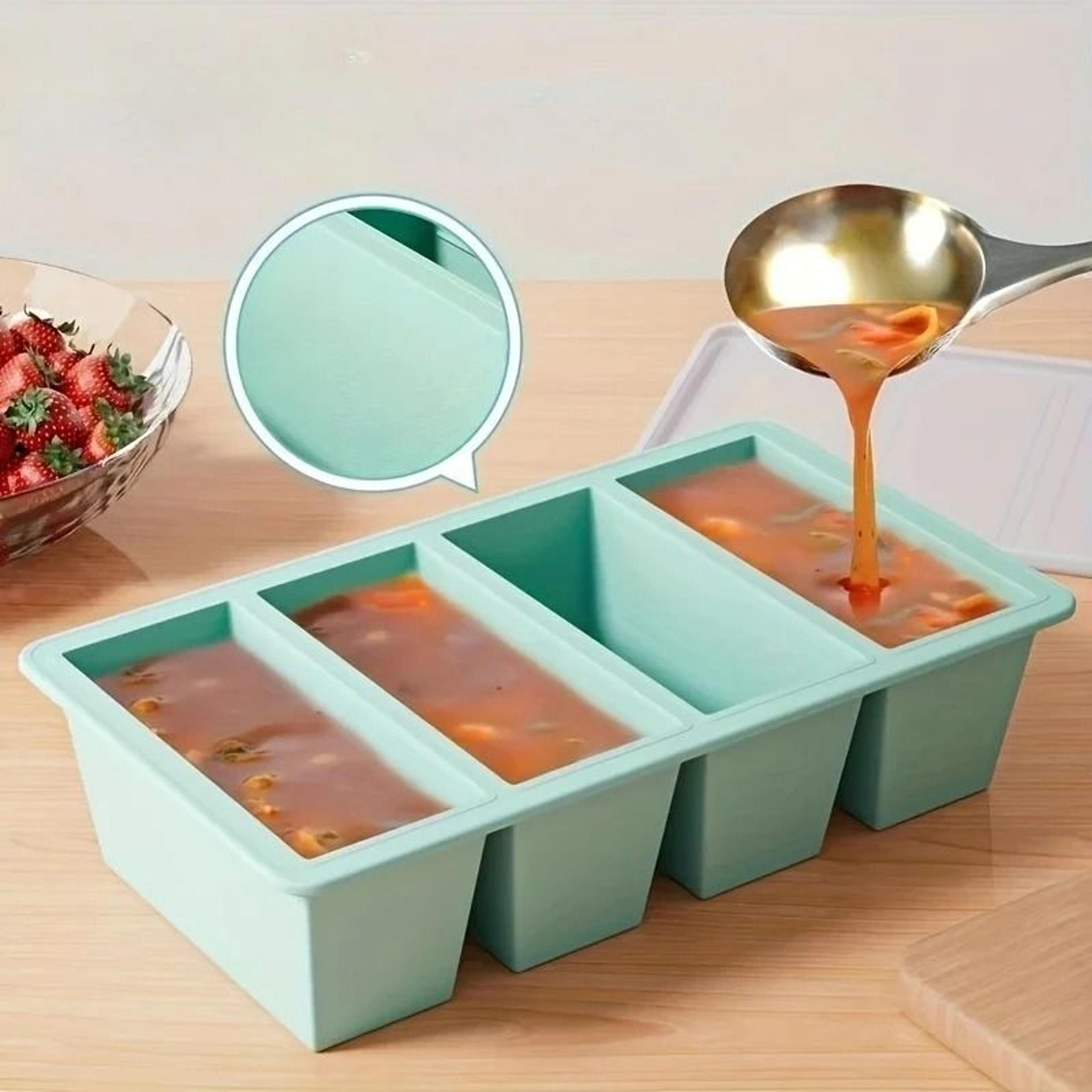 silicone freezer tray with tight-fitting lid