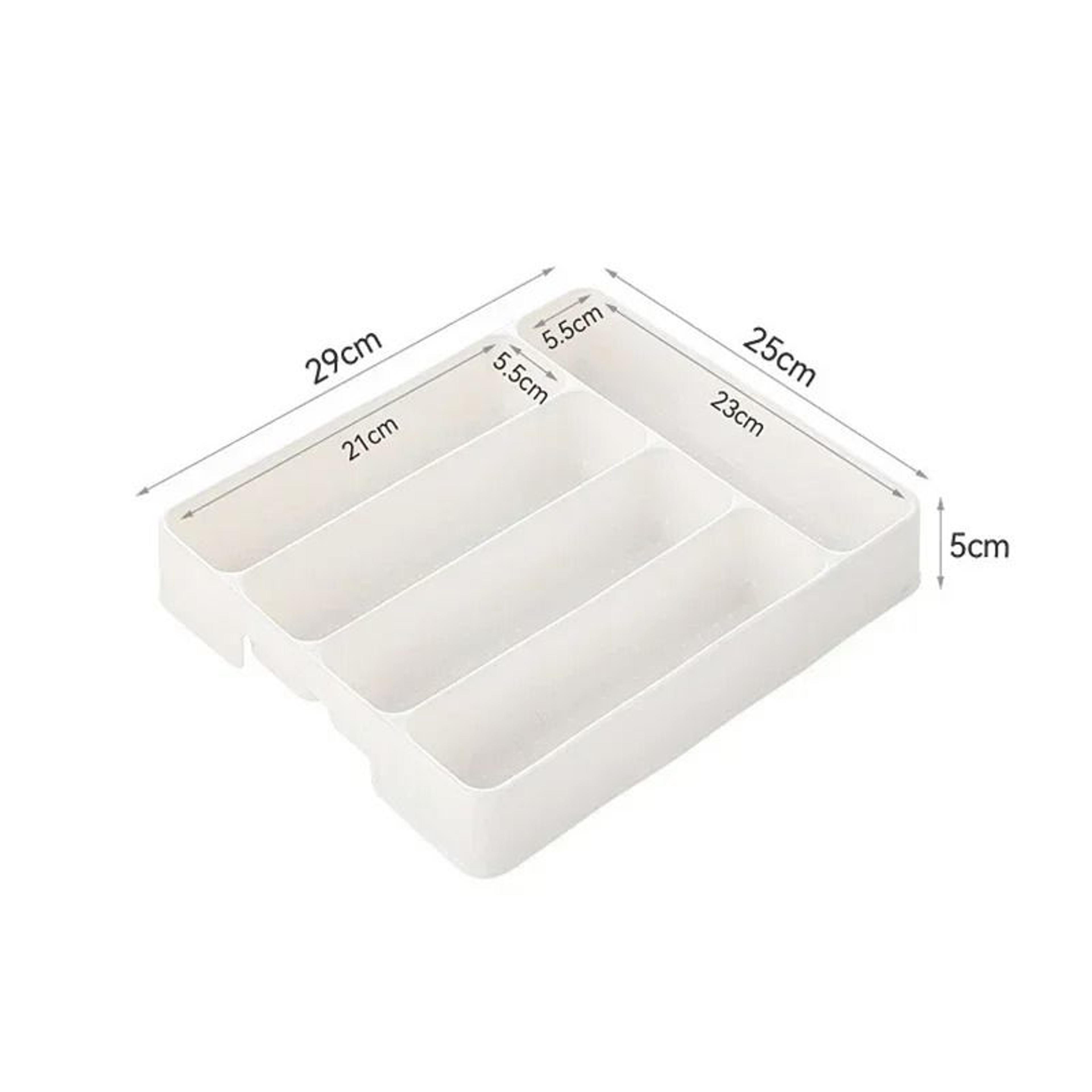 Polypropylene DualSize Flatware Drawer Divider Tray 7