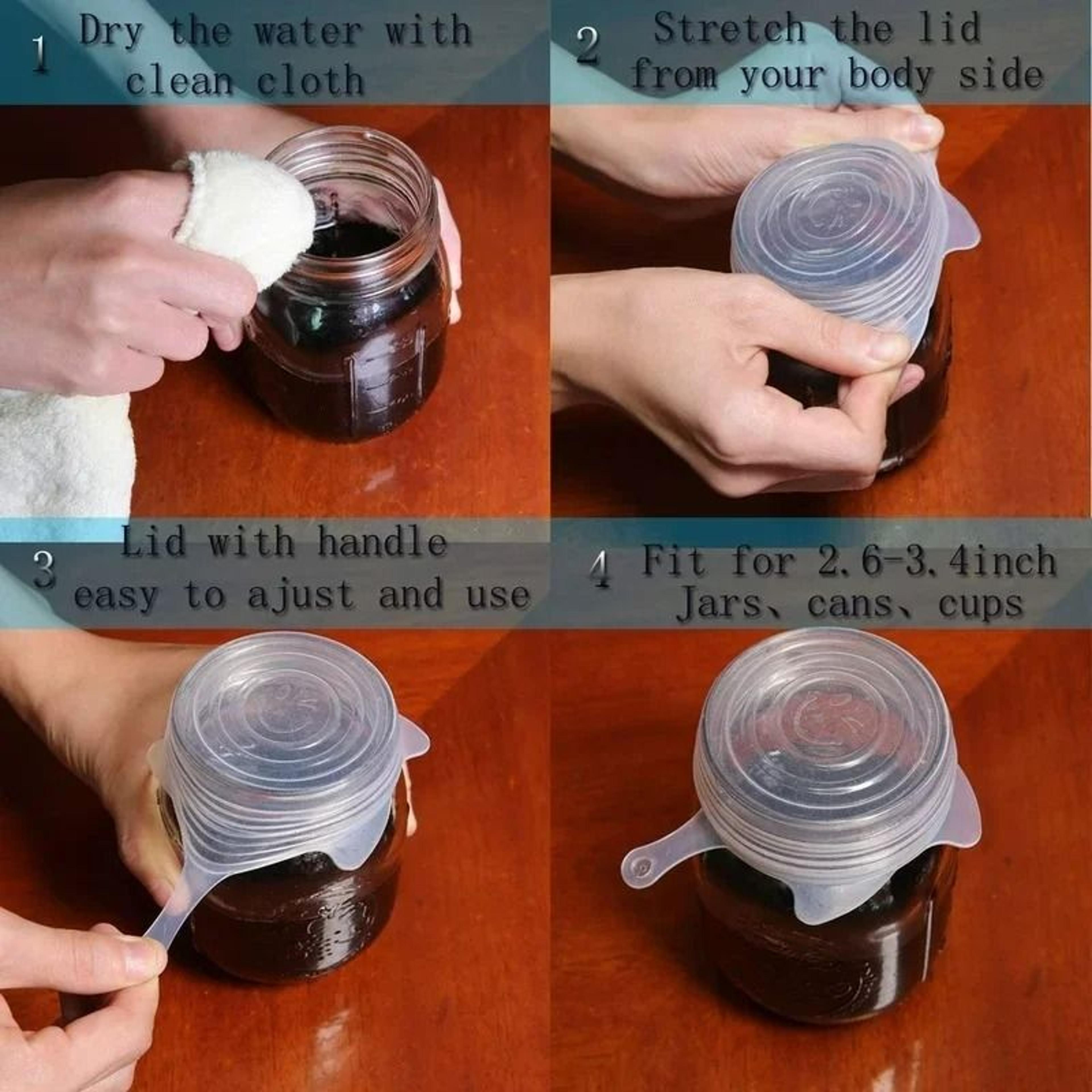 Reusable Mini Silicone Stretch Lids 5
