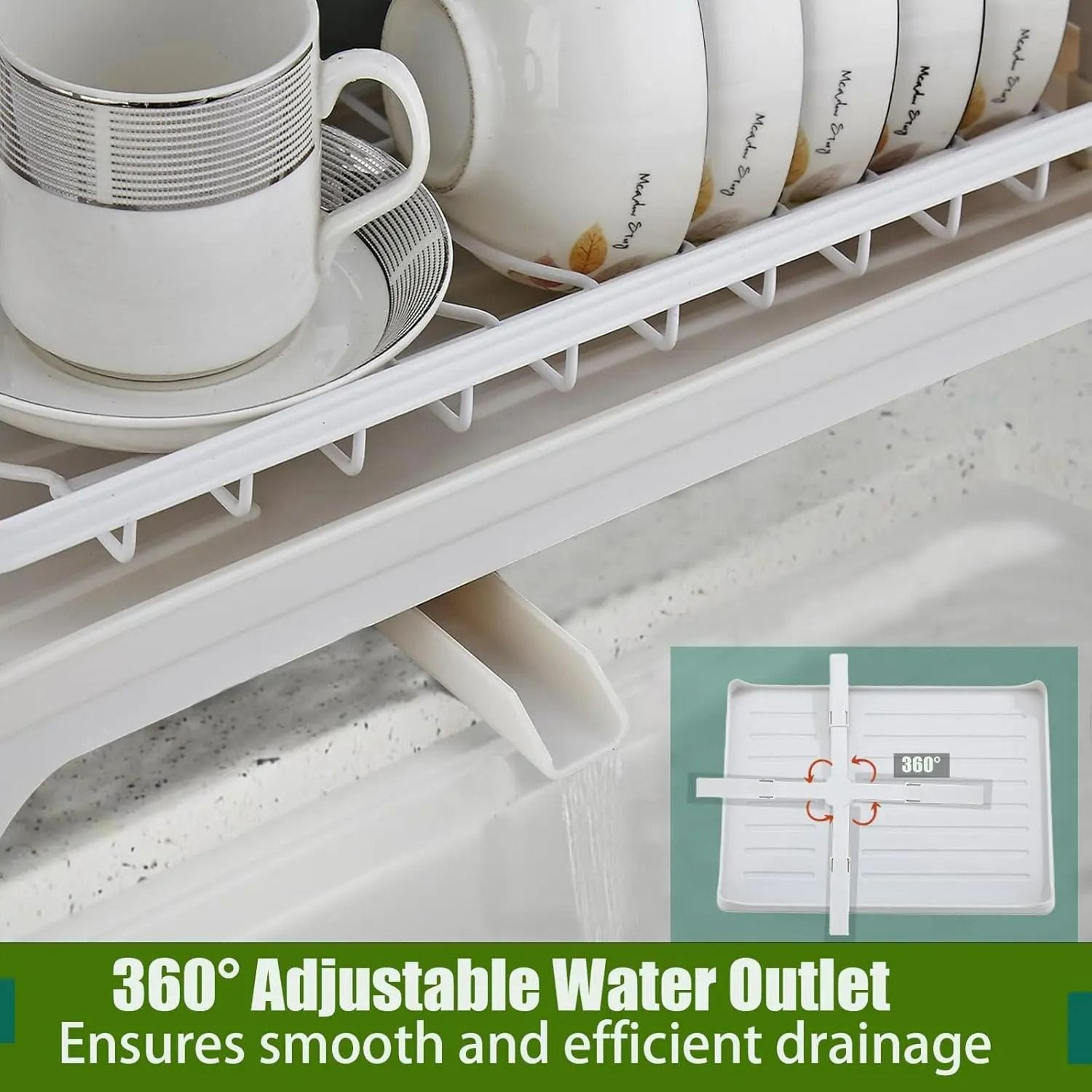 HeavyDuty 2Tier SpaceSaving Dish Drying Rack 3