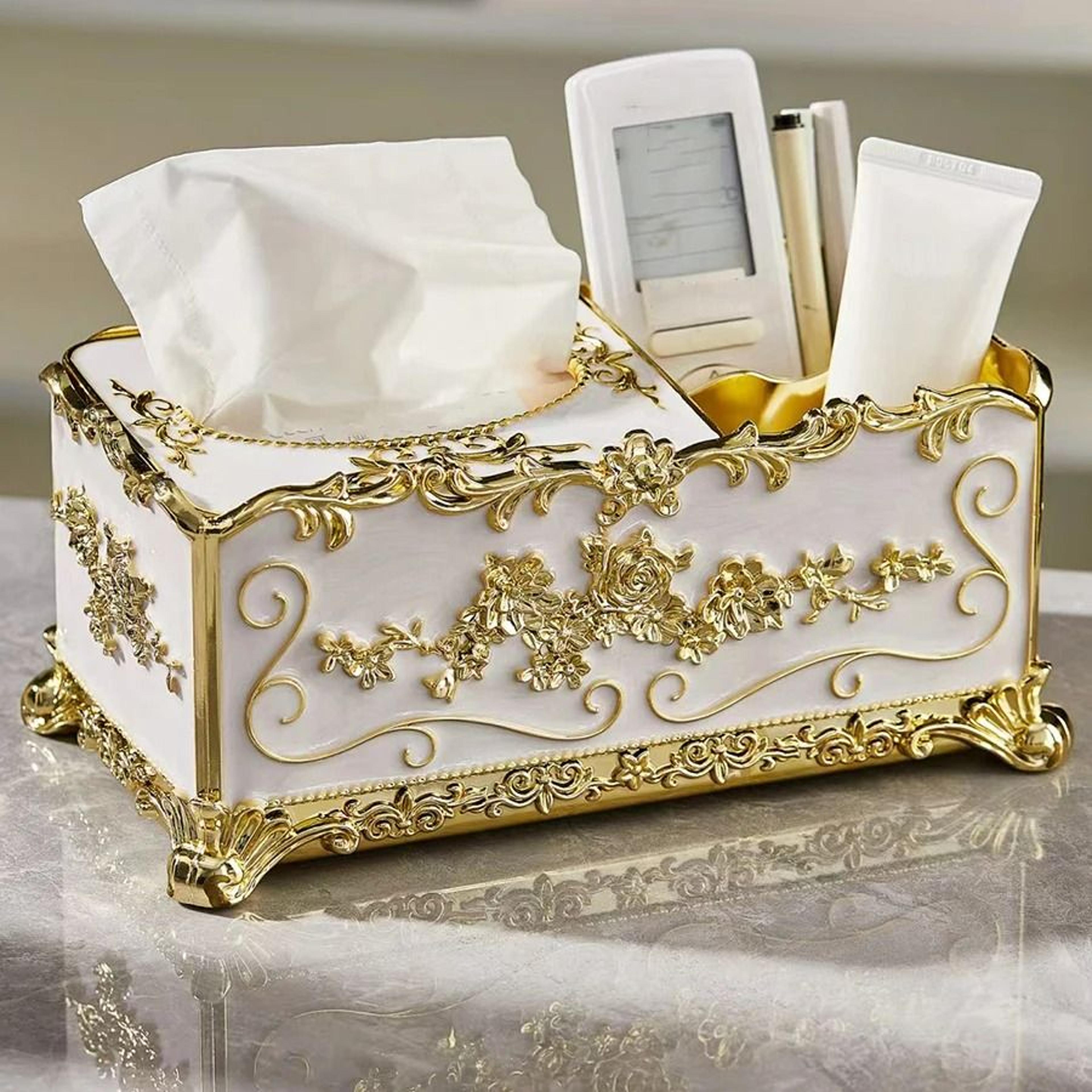European Style Desktop Tissue  Remote Control Organizer 2