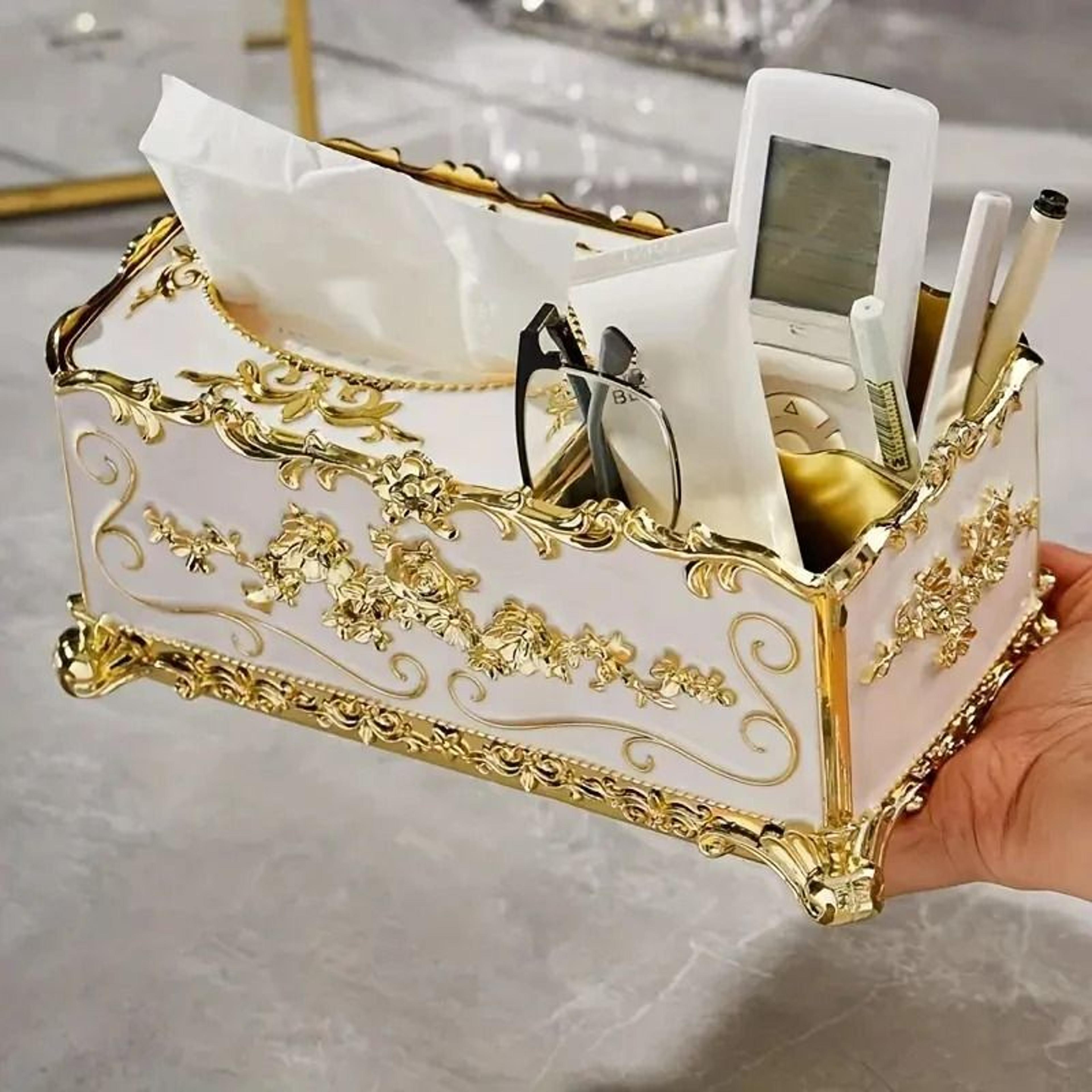 European Style Desktop Tissue  Remote Control Organizer 4