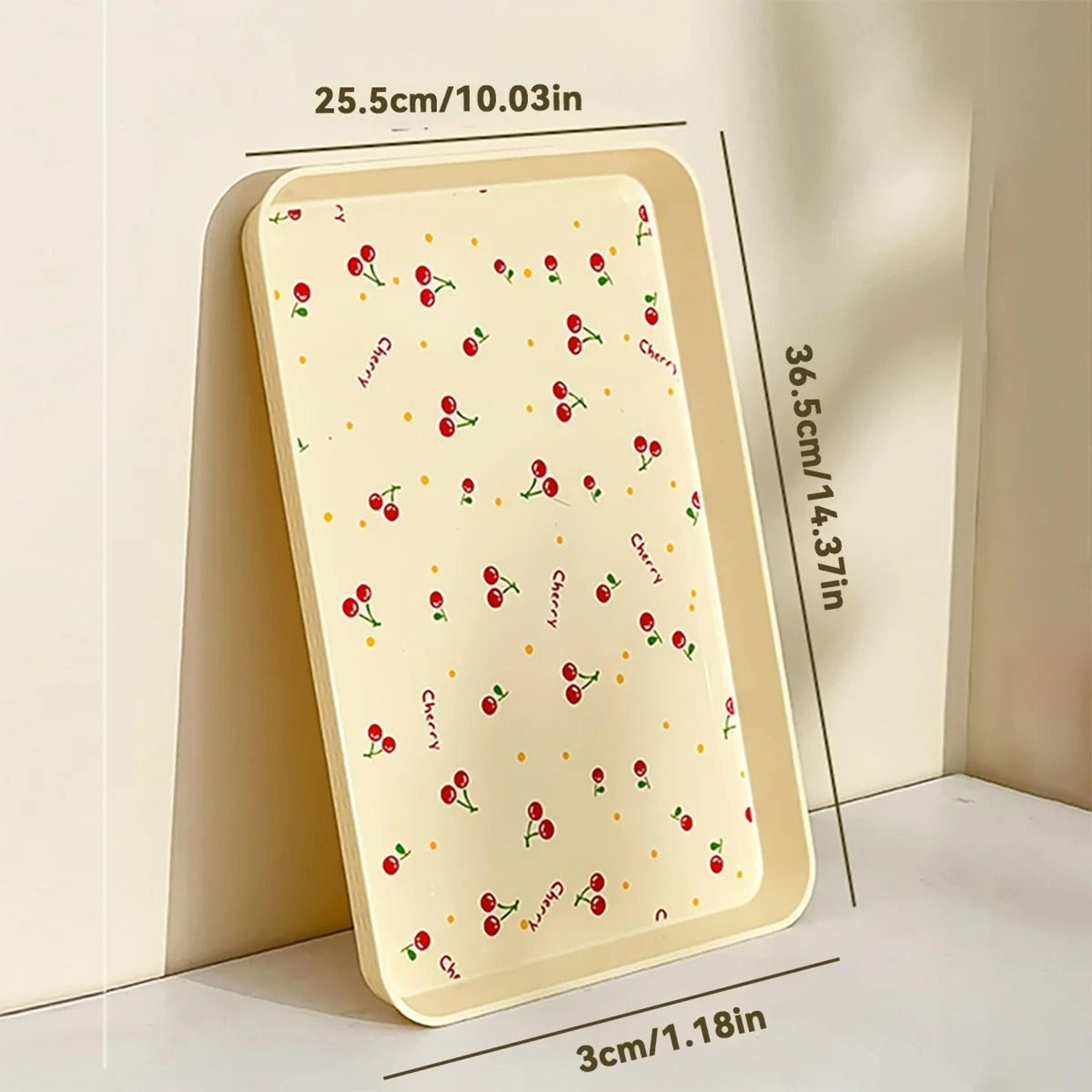 Retro Cherry Pattern Serving  Display Tray 10