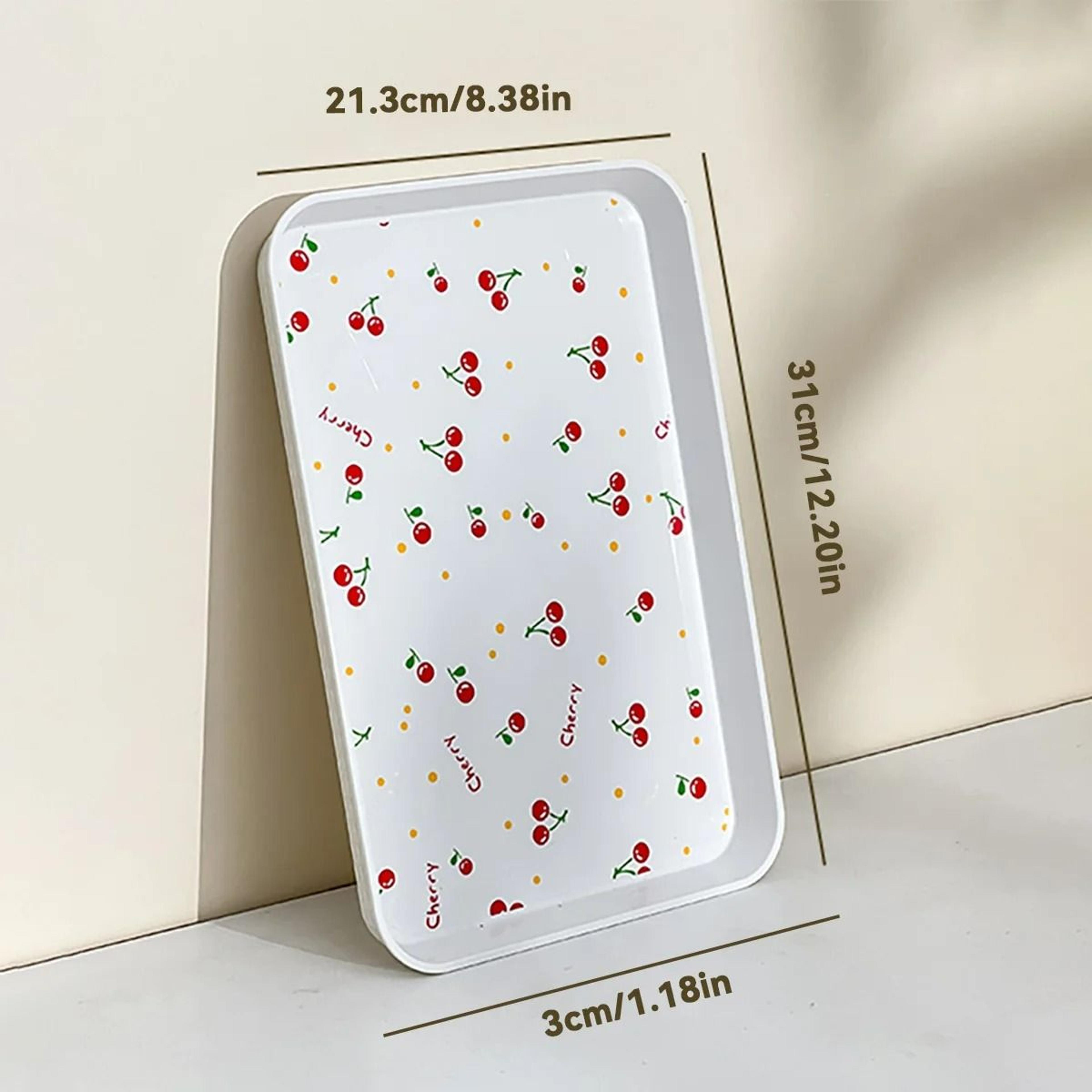 Retro Cherry Pattern Serving  Display Tray 12