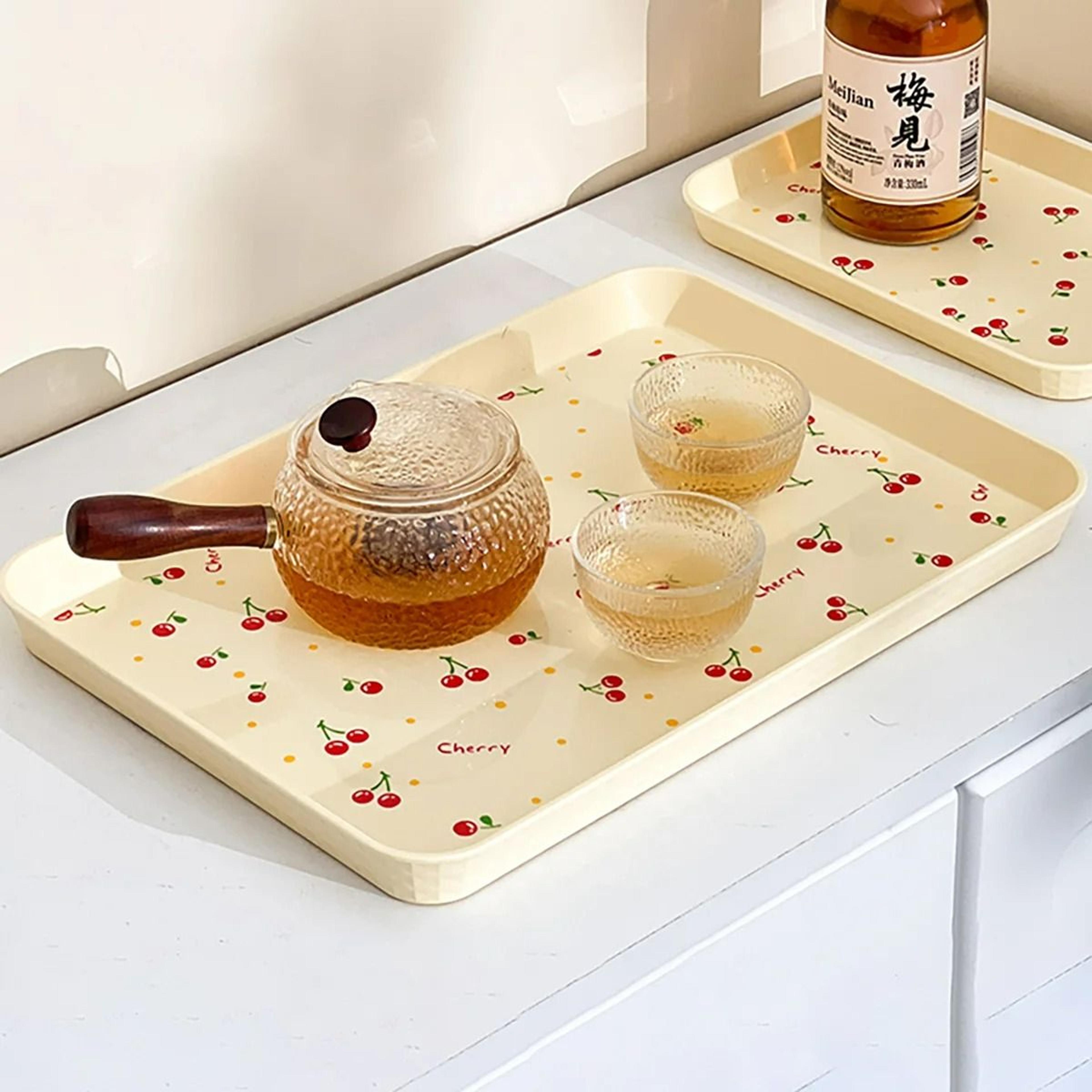 Retro Cherry Pattern Serving  Display Tray 2