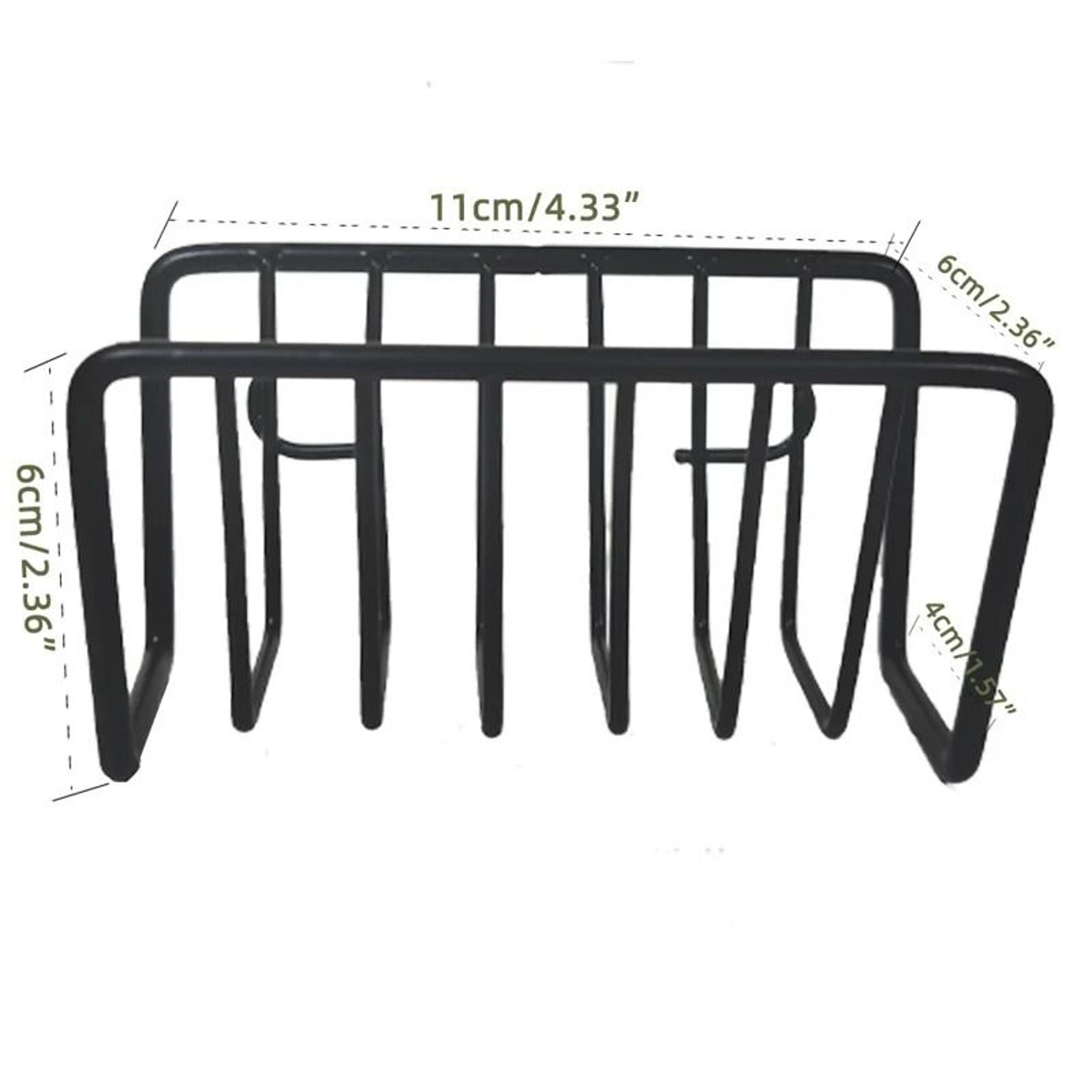 NoDrill WallMounted Iron Sponge Holder  Sink Organizer 7
