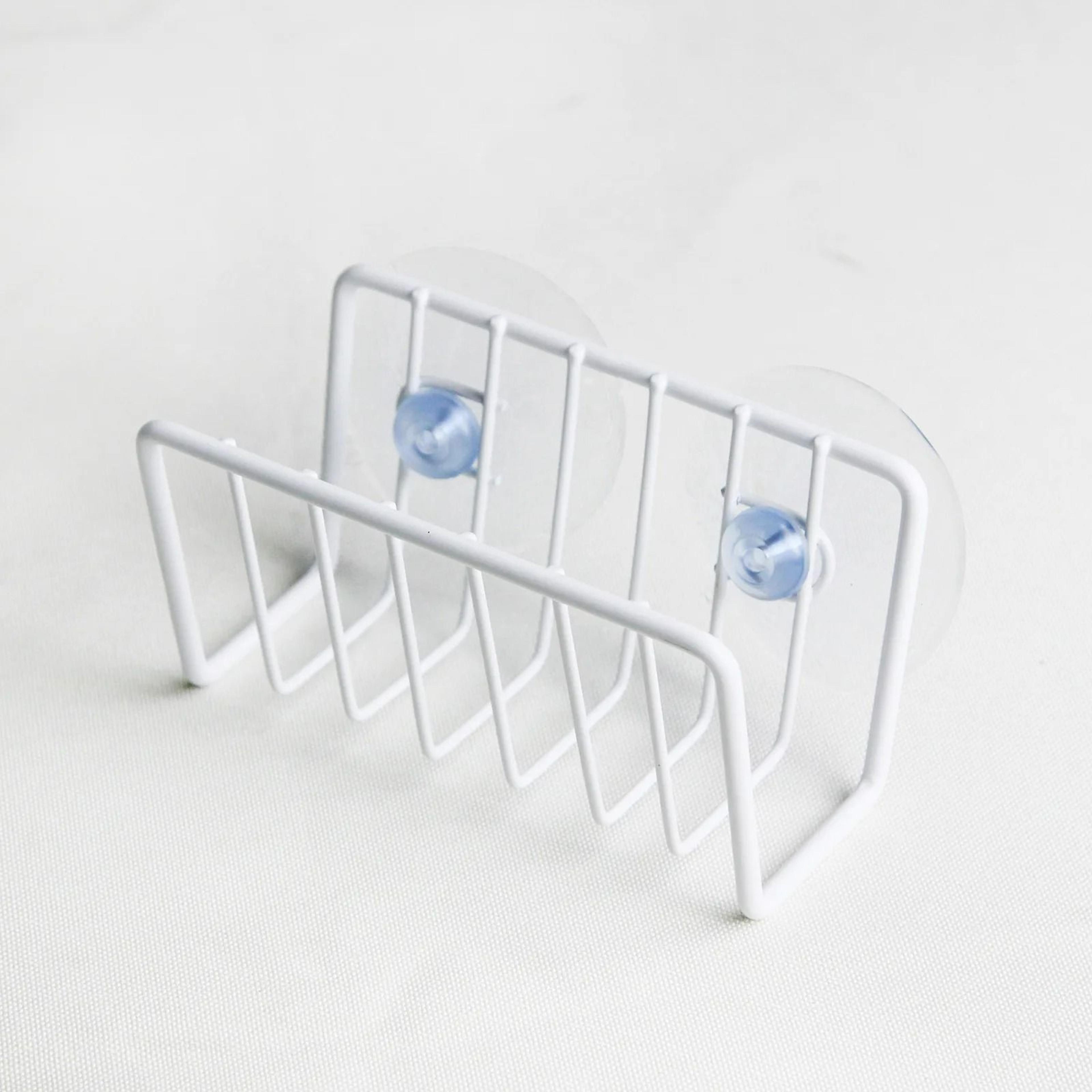 NoDrill WallMounted Iron Sponge Holder  Sink Organizer 13
