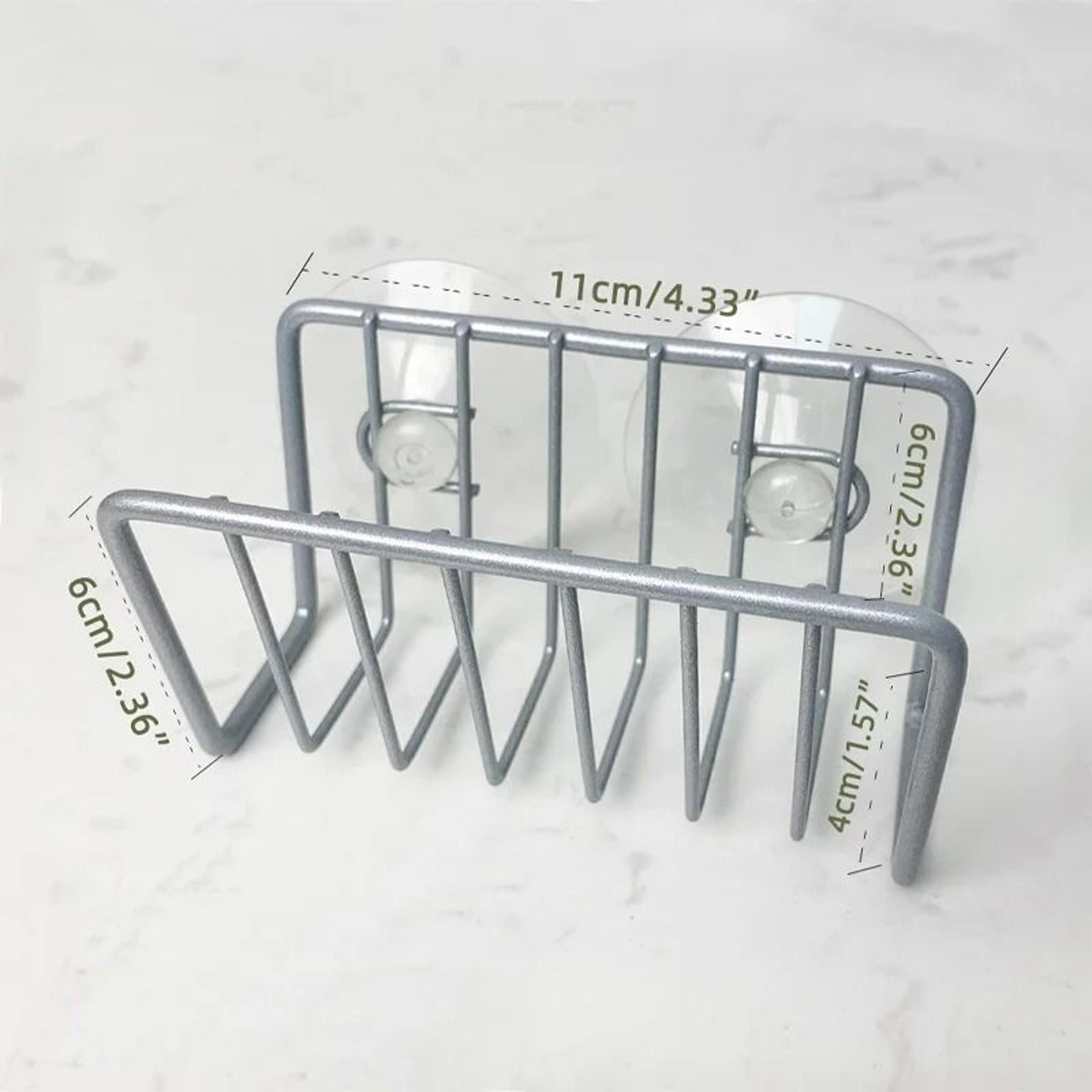 NoDrill WallMounted Iron Sponge Holder  Sink Organizer 8