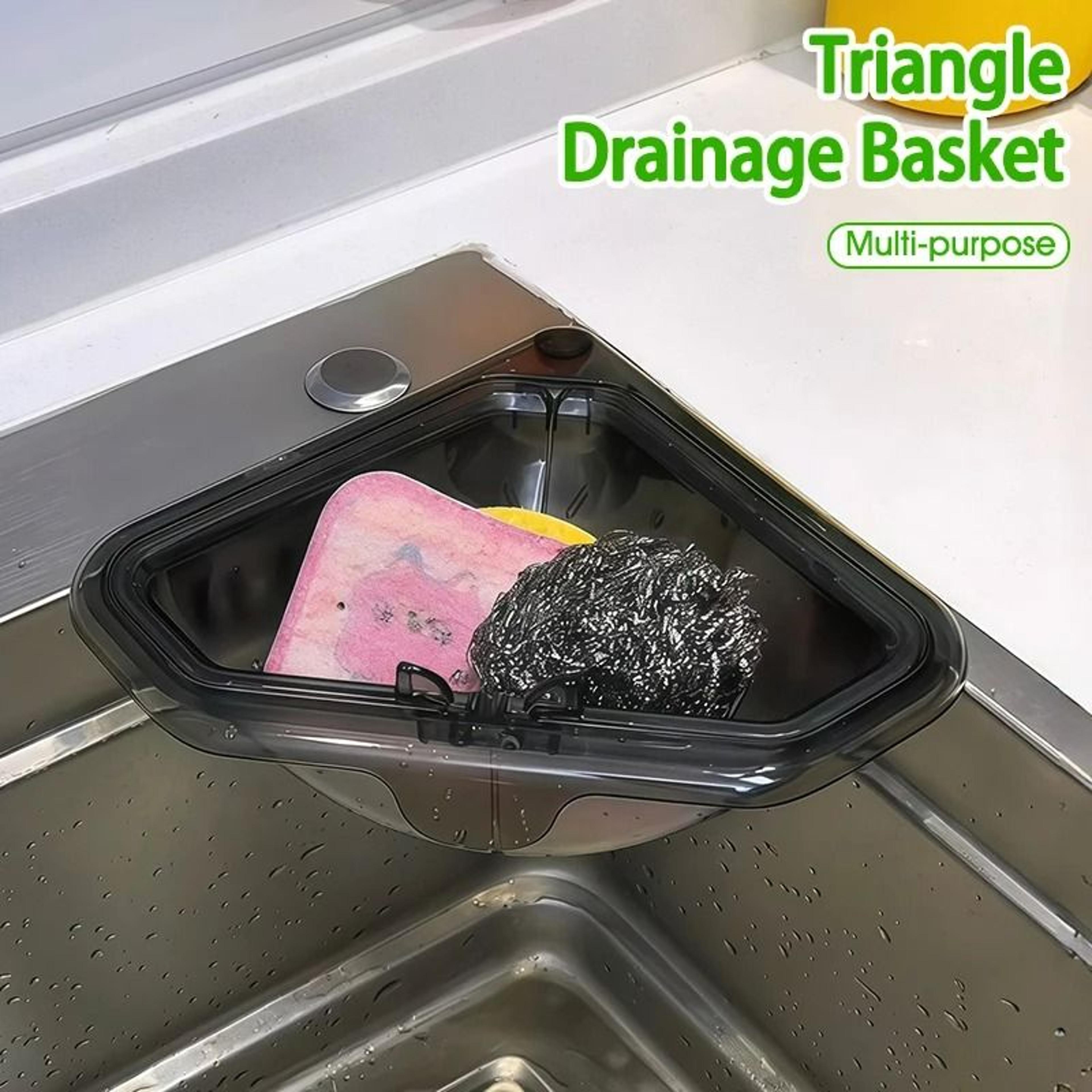 Separate Triangle AntiLeak Sink Drain Basket Filter 0
