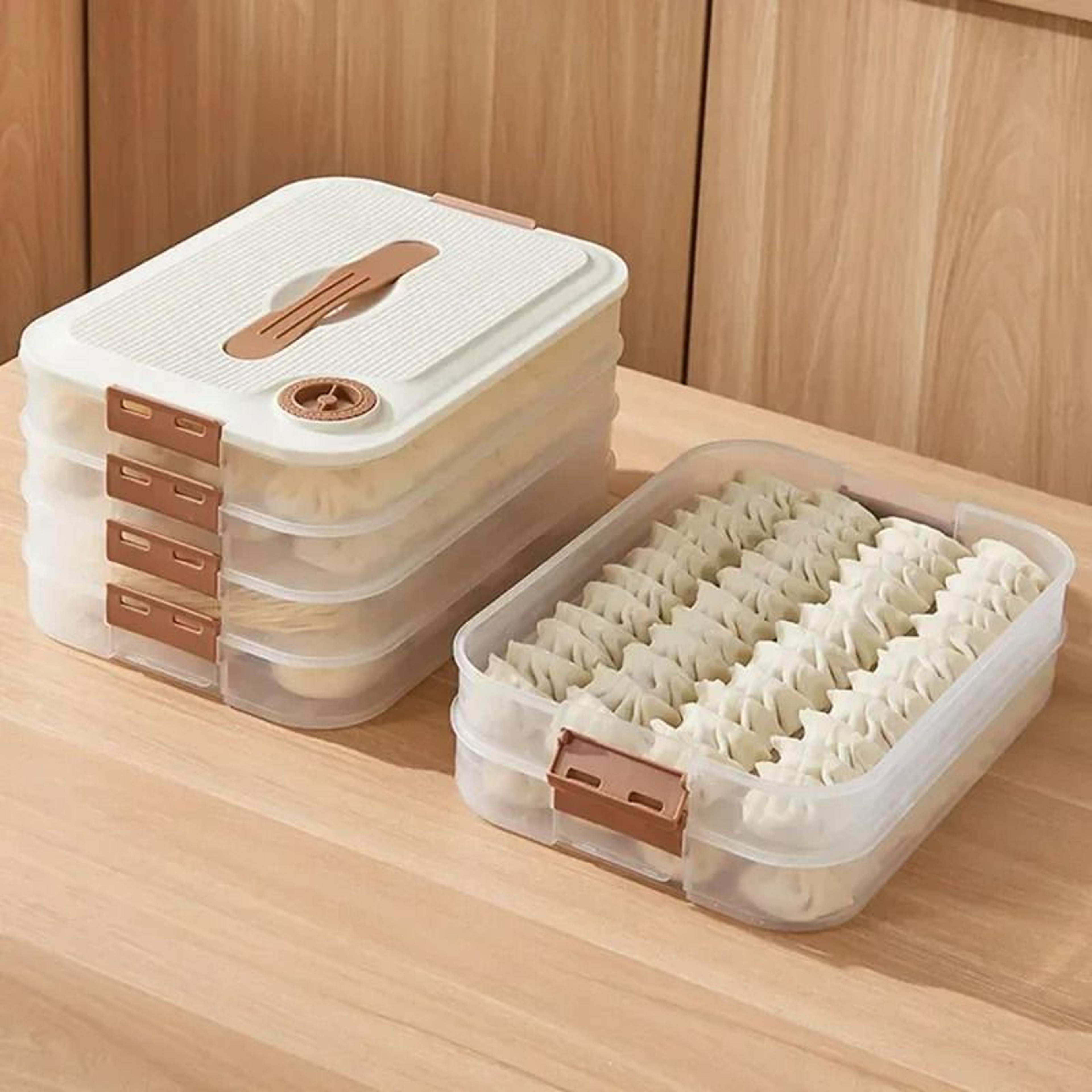 MultiLayer Stackable Dumpling Storage  Freezer Box 1