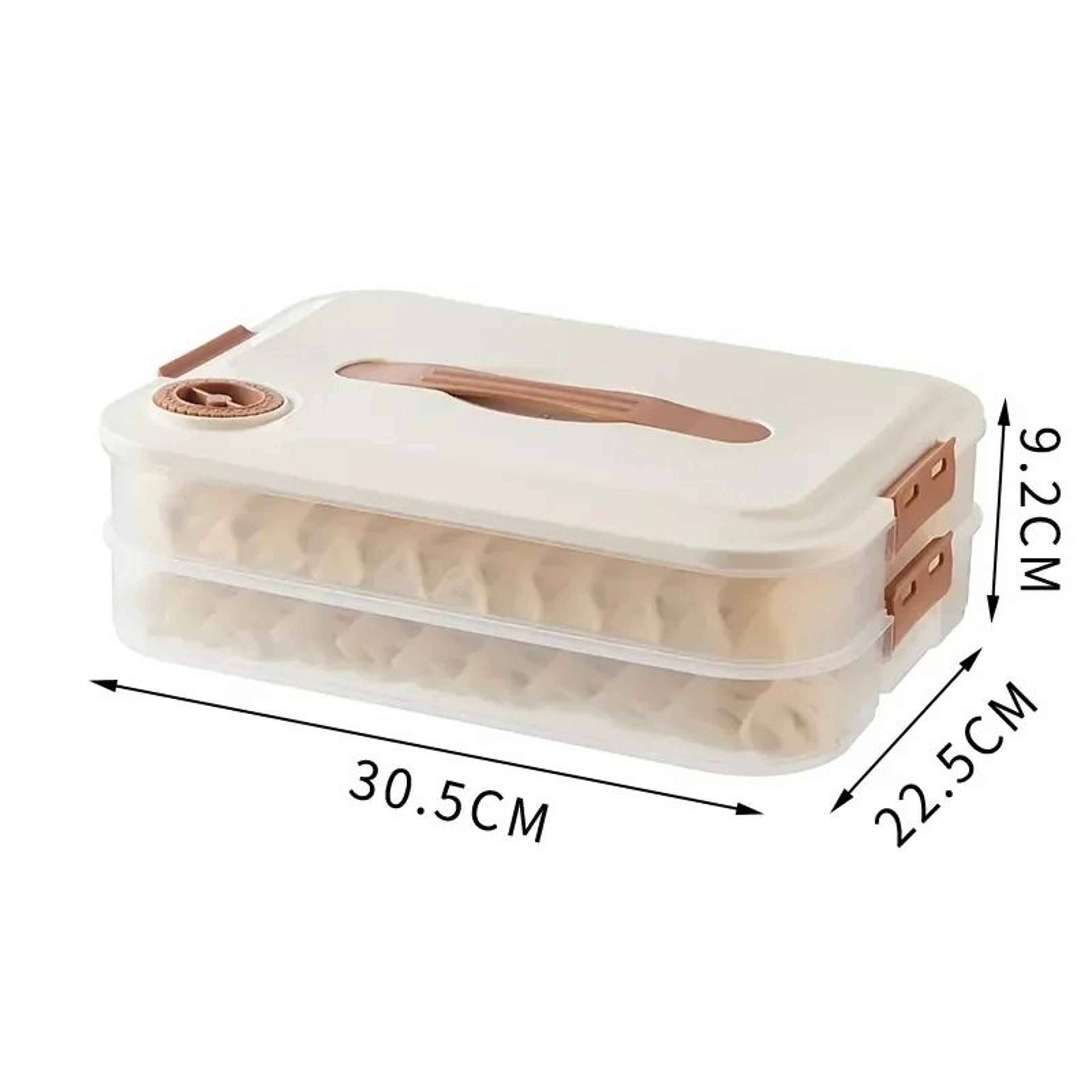 MultiLayer Stackable Dumpling Storage  Freezer Box 8