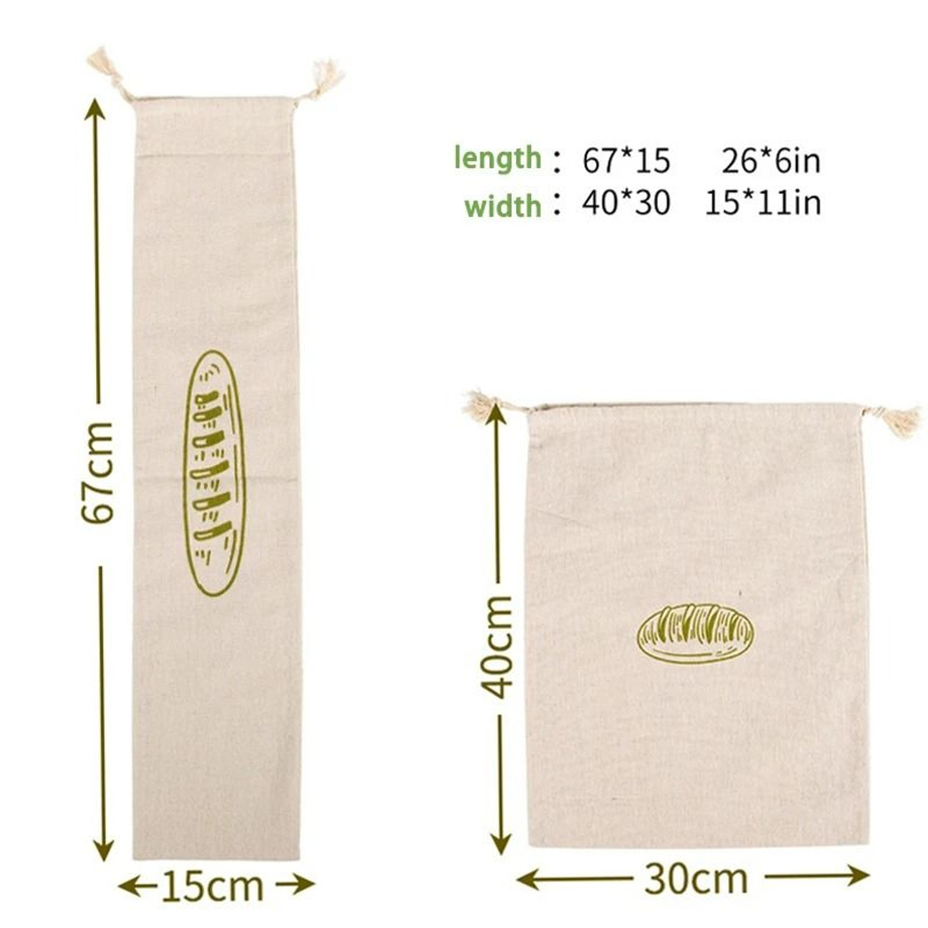 Reusable Linen Drawstring Bread Storage Bag 1