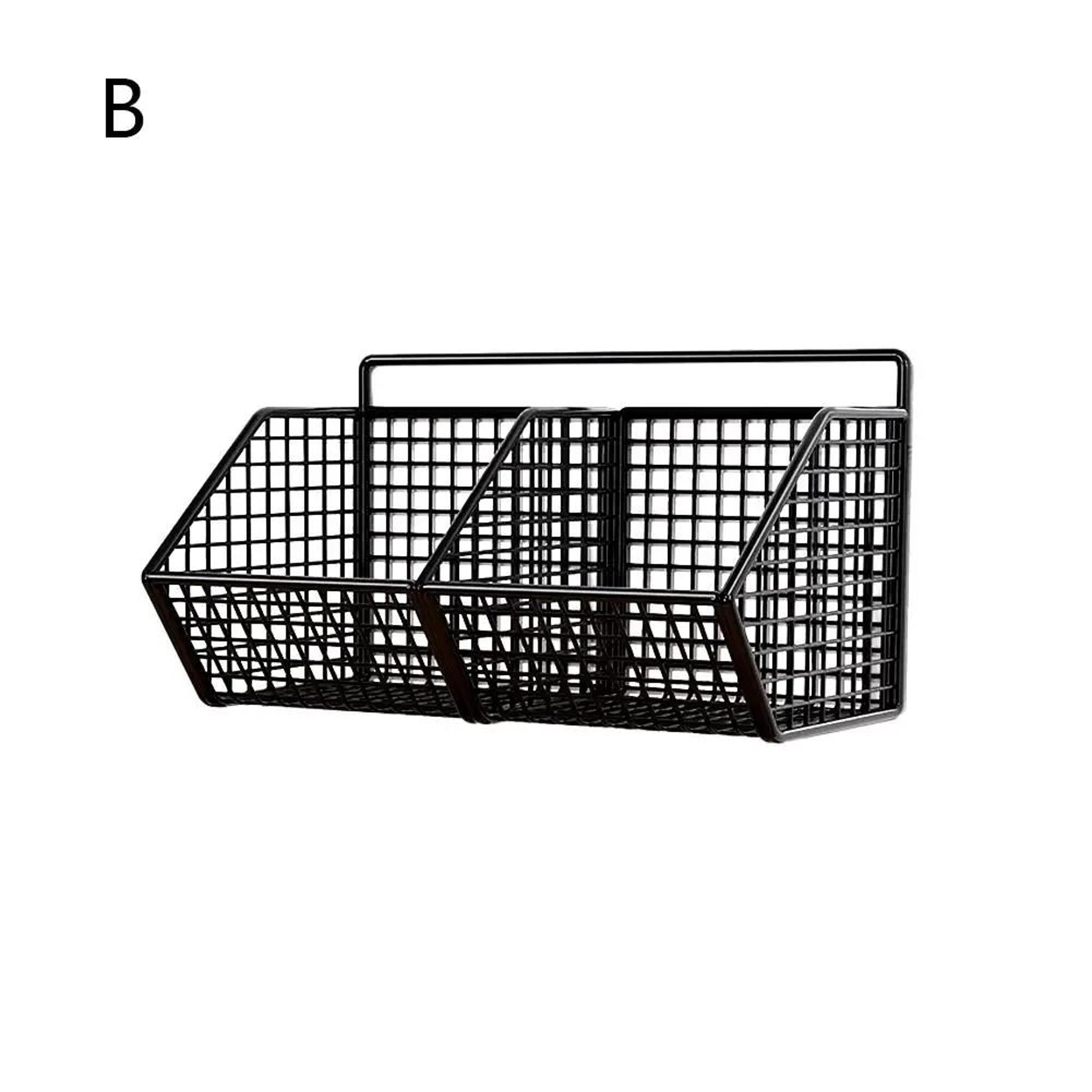 Wrought Iron Kitchen Wall Storage Basket 7