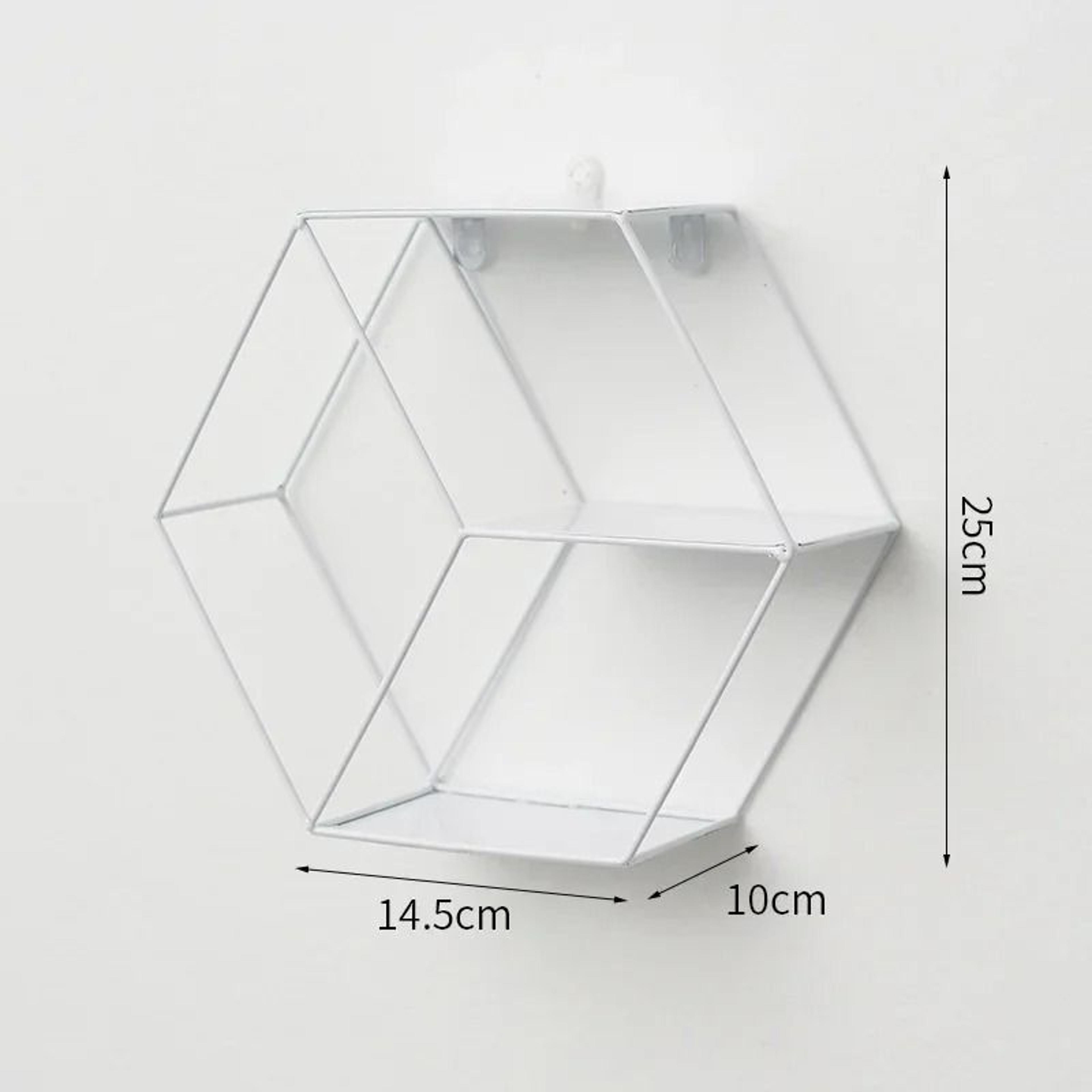 Wall Mounted Circular Floating Shelf  Geometric Nordic Decorative Display Rack 4