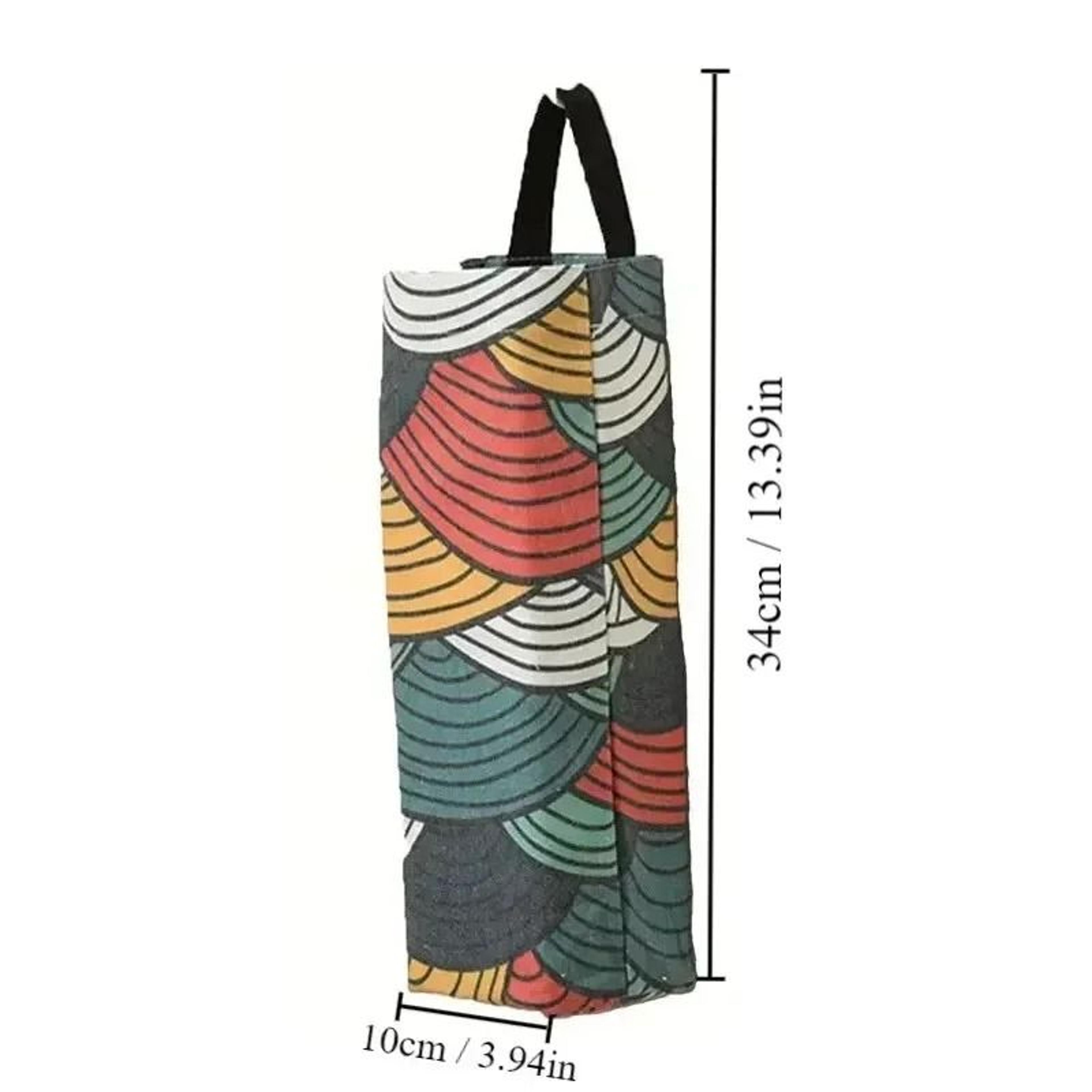 WallMounted Grocery Bag Dispenser  Splicing Mesh Organizer For Plastic Trash Bags And Storage 8