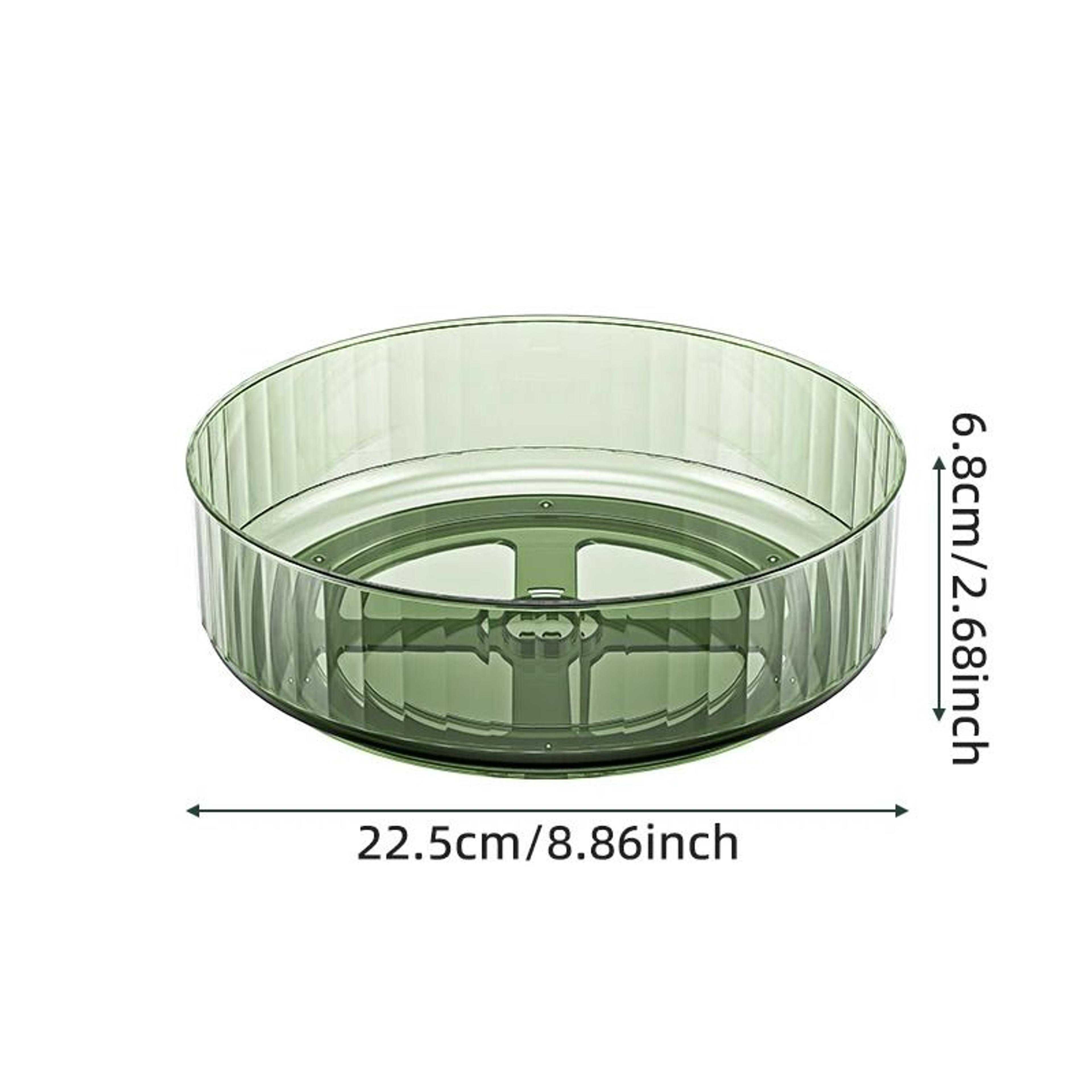 360 Rotating Lazy Susan Organizer  Premium Clear Turntable Storage Tray For Fridge Pantry And Count 8