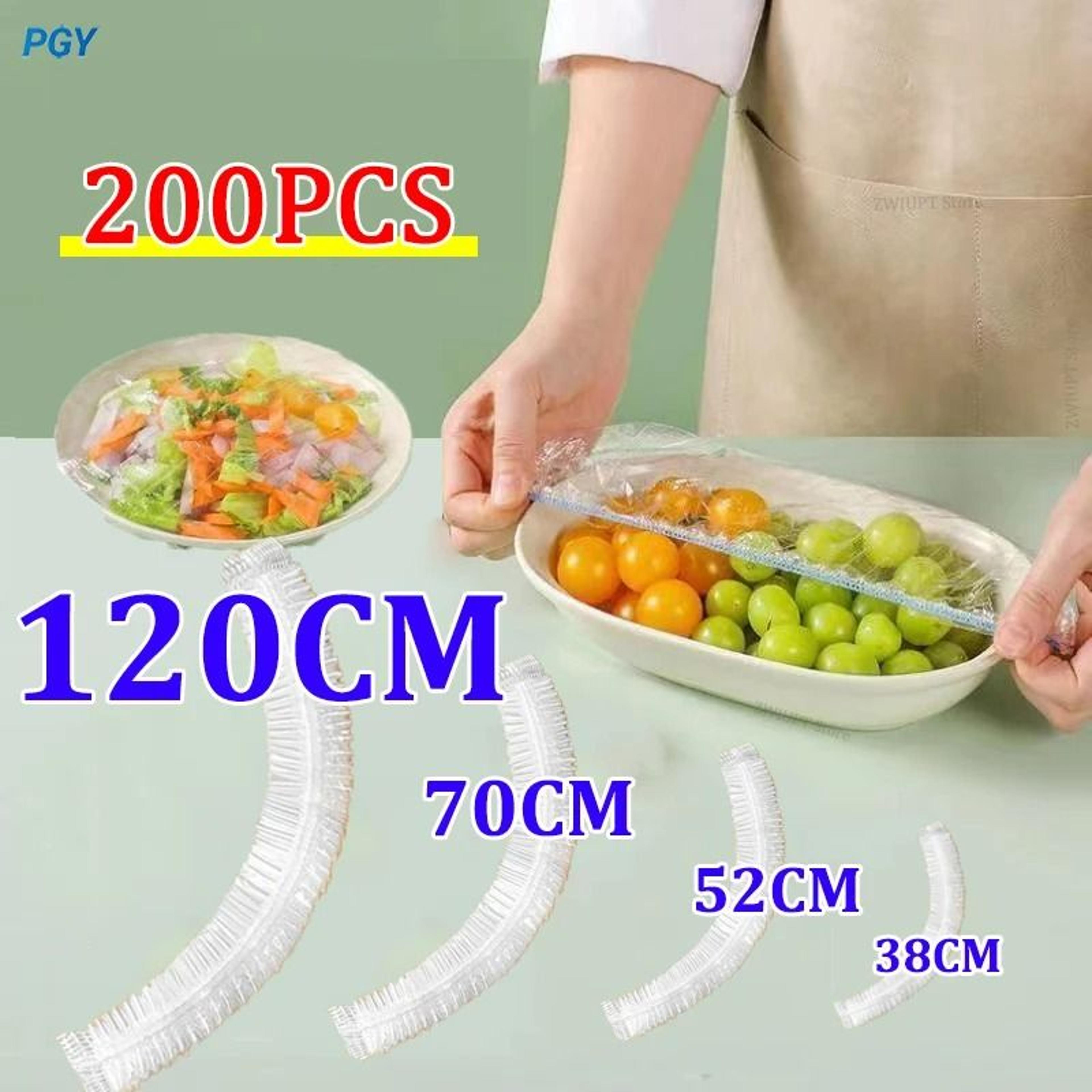 Elastic Stretch Food Storage Covers  50Piece MultiSize Pack Of FoodGrade FreshKeeping Stretch Lids 1