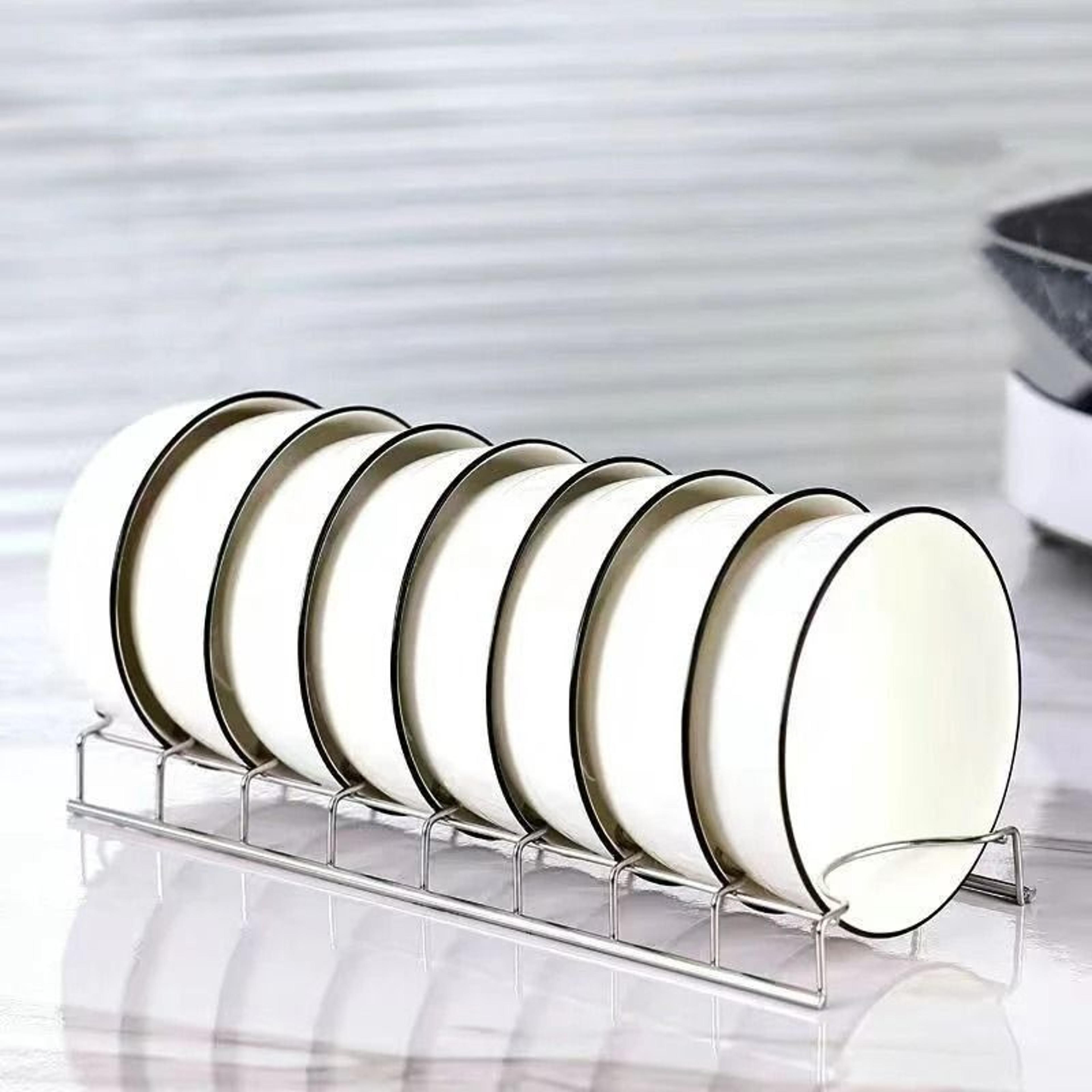 Stainless Steel Dish Draining Rack Plates Storage Organizer And Countertop Bowls Drainer 3