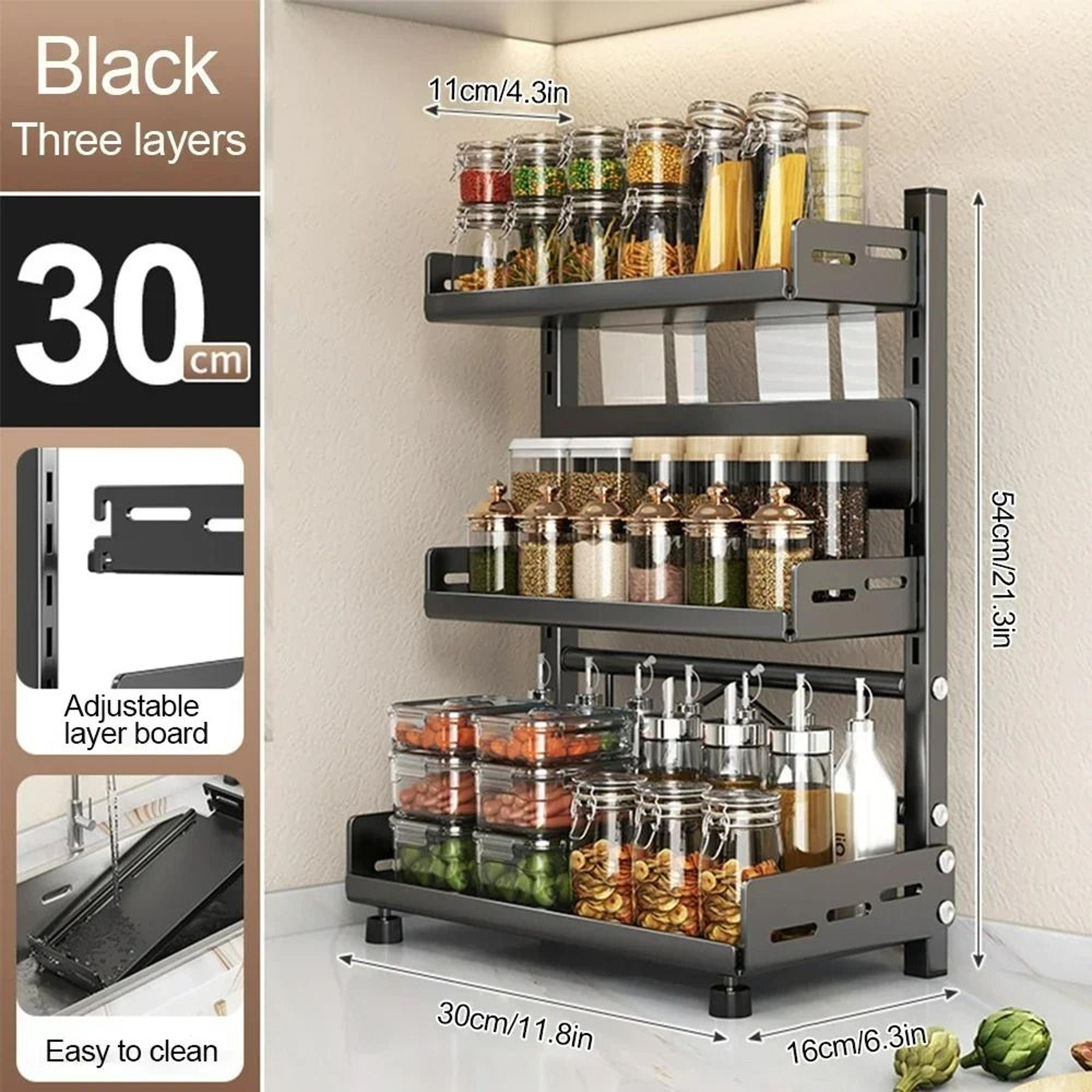 3Tier Desktop Spice Rack Desktop Spice Rack Countertop Adjustable 6