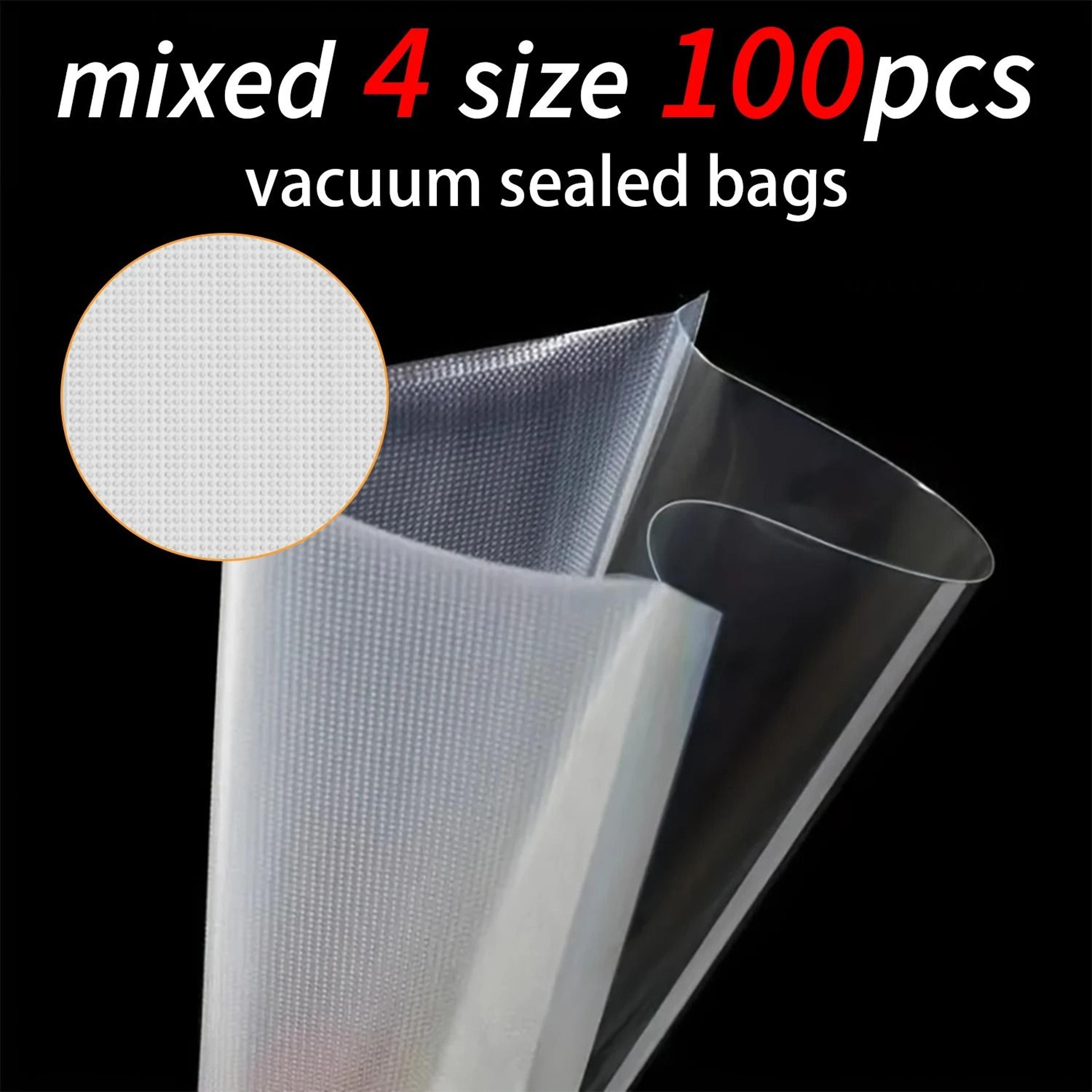 Vacuum Sealer Bags MultiPack  HeavyDuty Food Storage  Preservation Sealing Pouches 100 Pcs 1