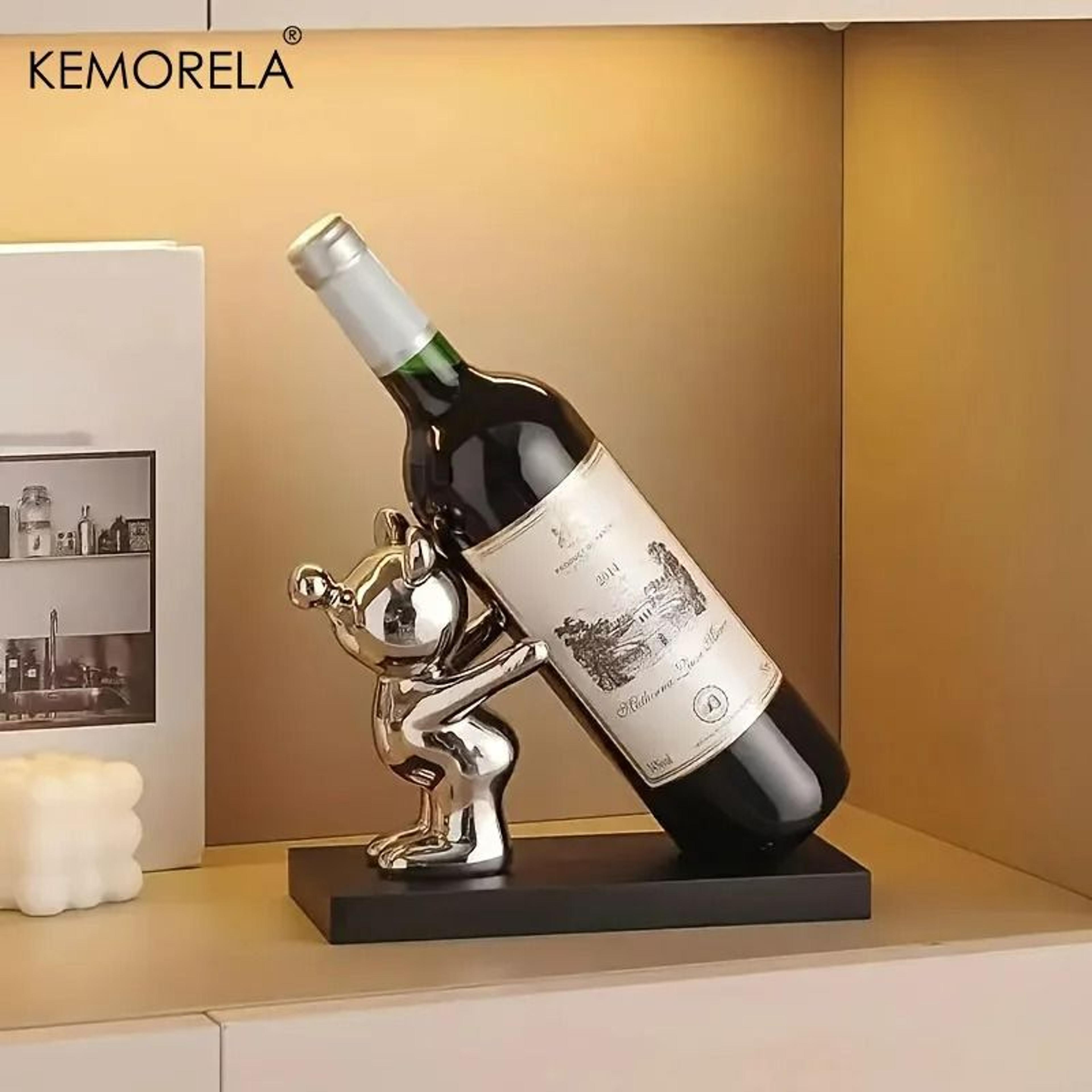 Creative Cartoon Wine Rack  Ceramic Living Room Countertop Decoration  Cute Home Bar Storage Displa 4