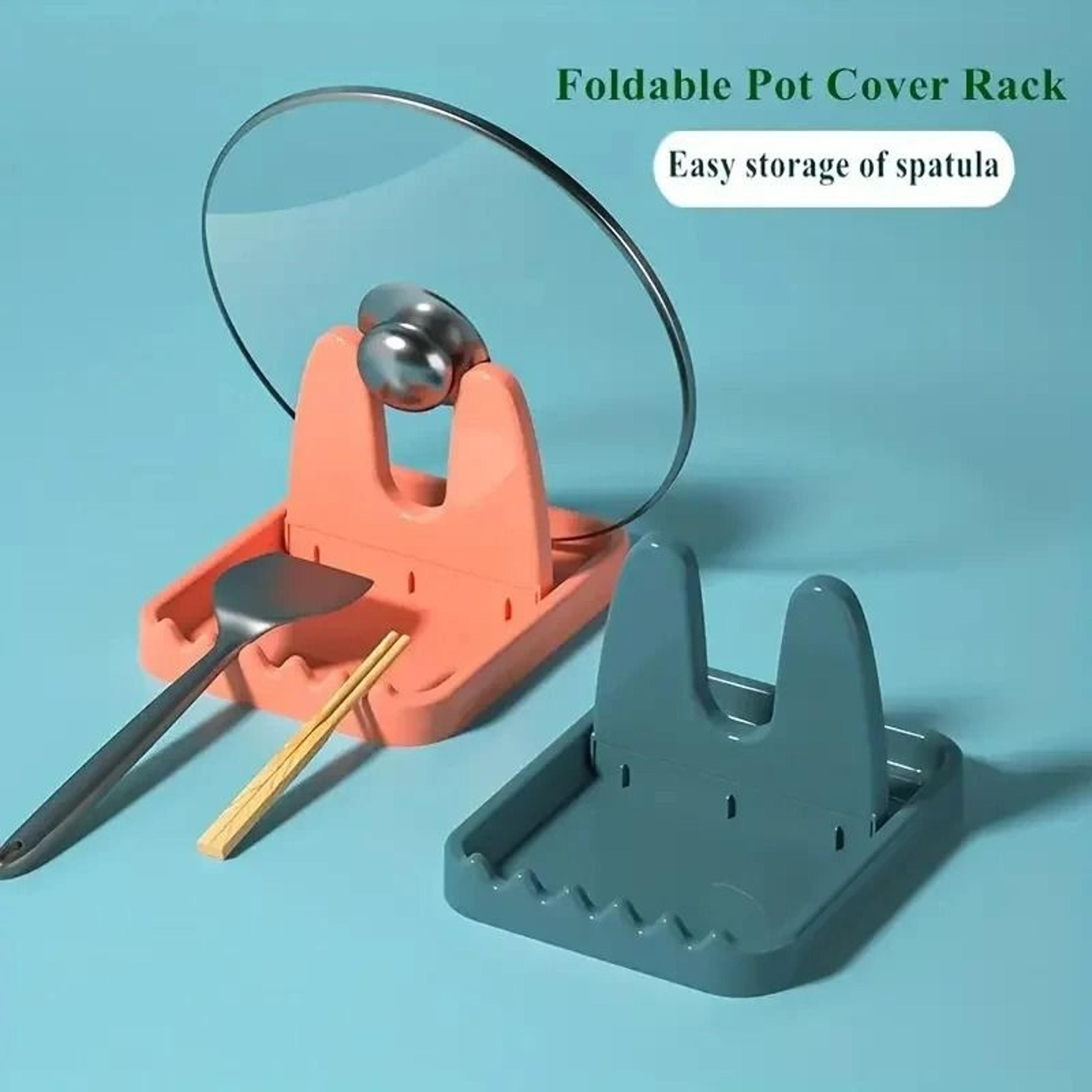 Foldable Kitchen Spoon And Pot Lid Rest 2