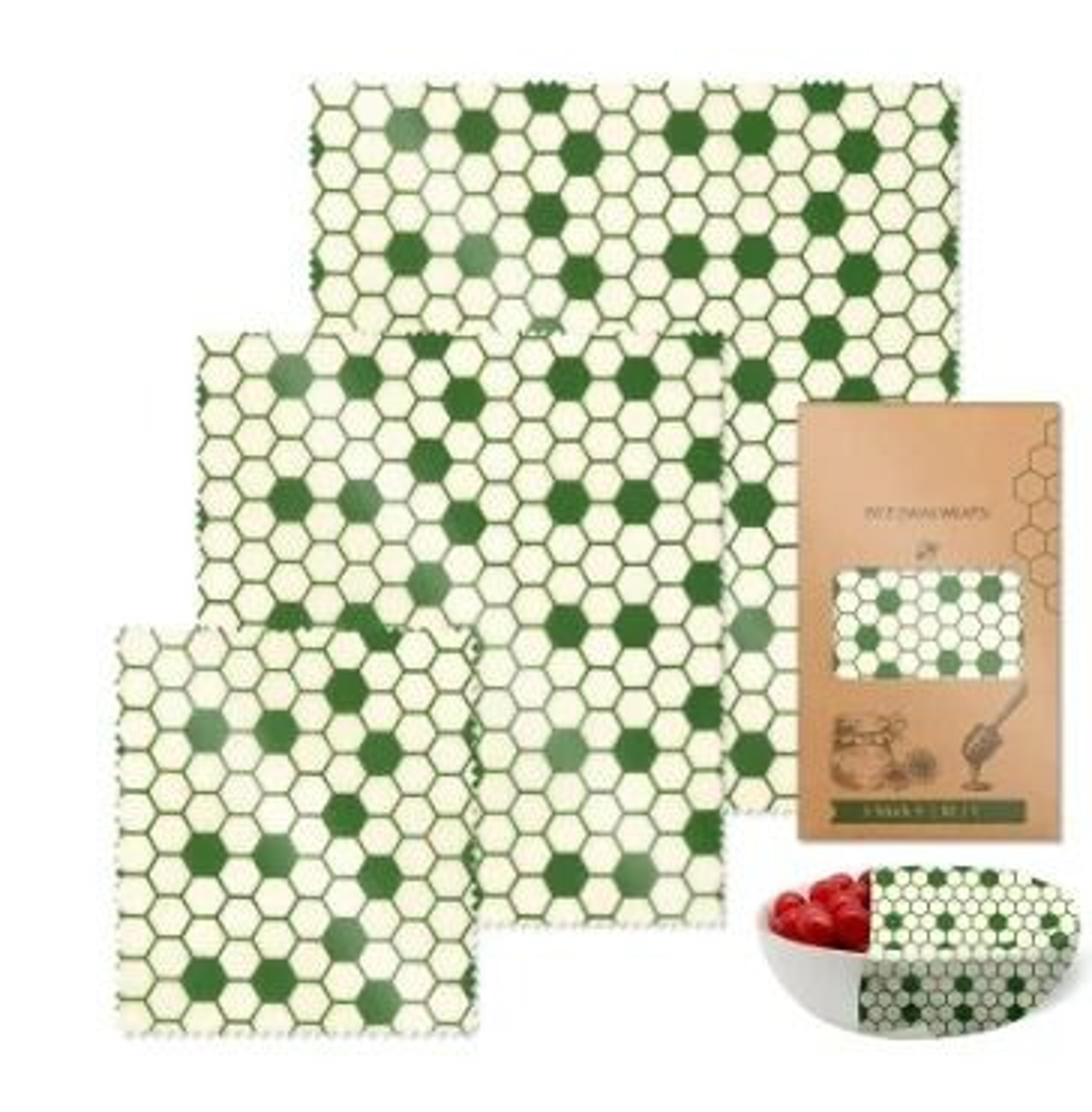 Organic Beeswax Food Wrap Set 8