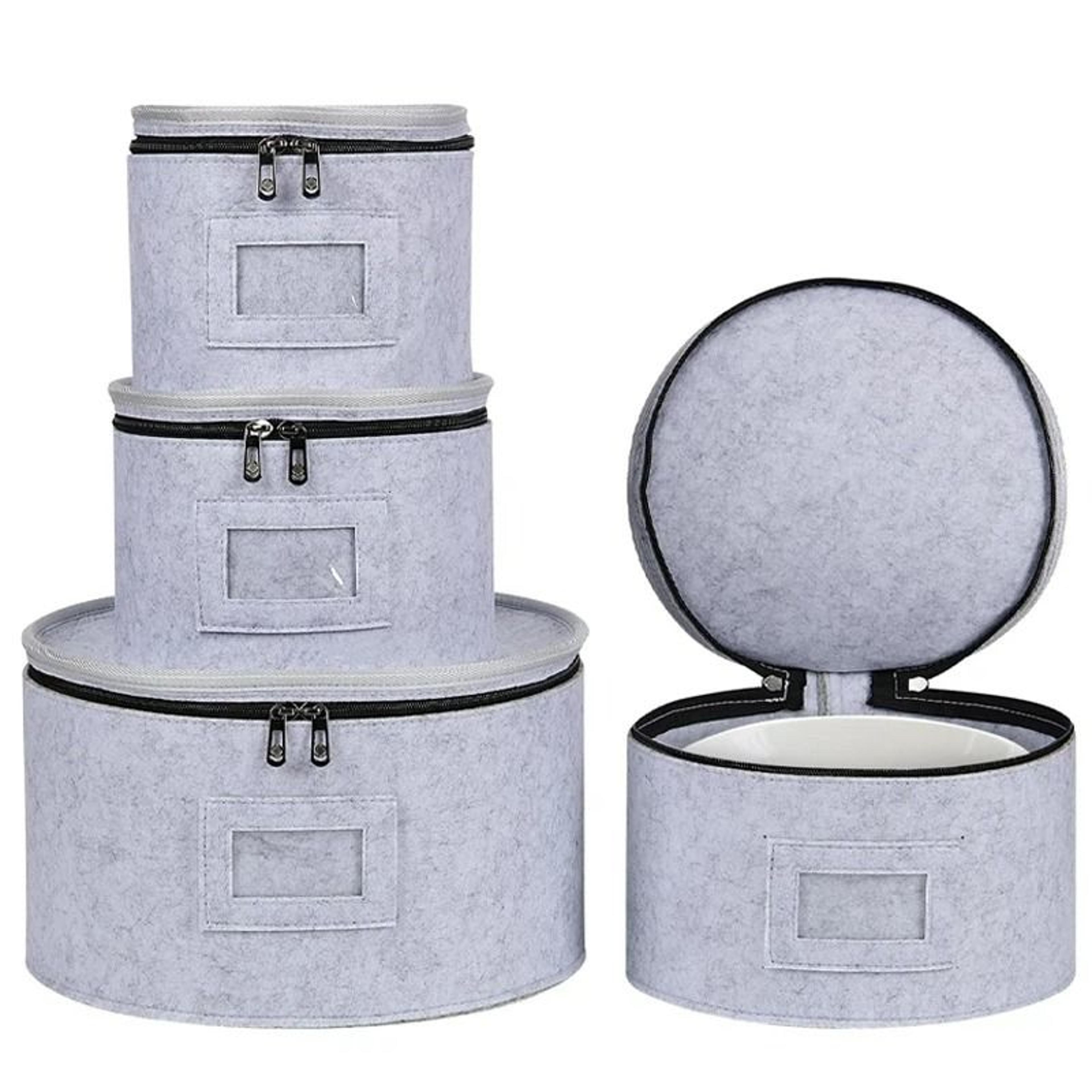 Felt Dining Storage Bag And Plate Preservation Case 1