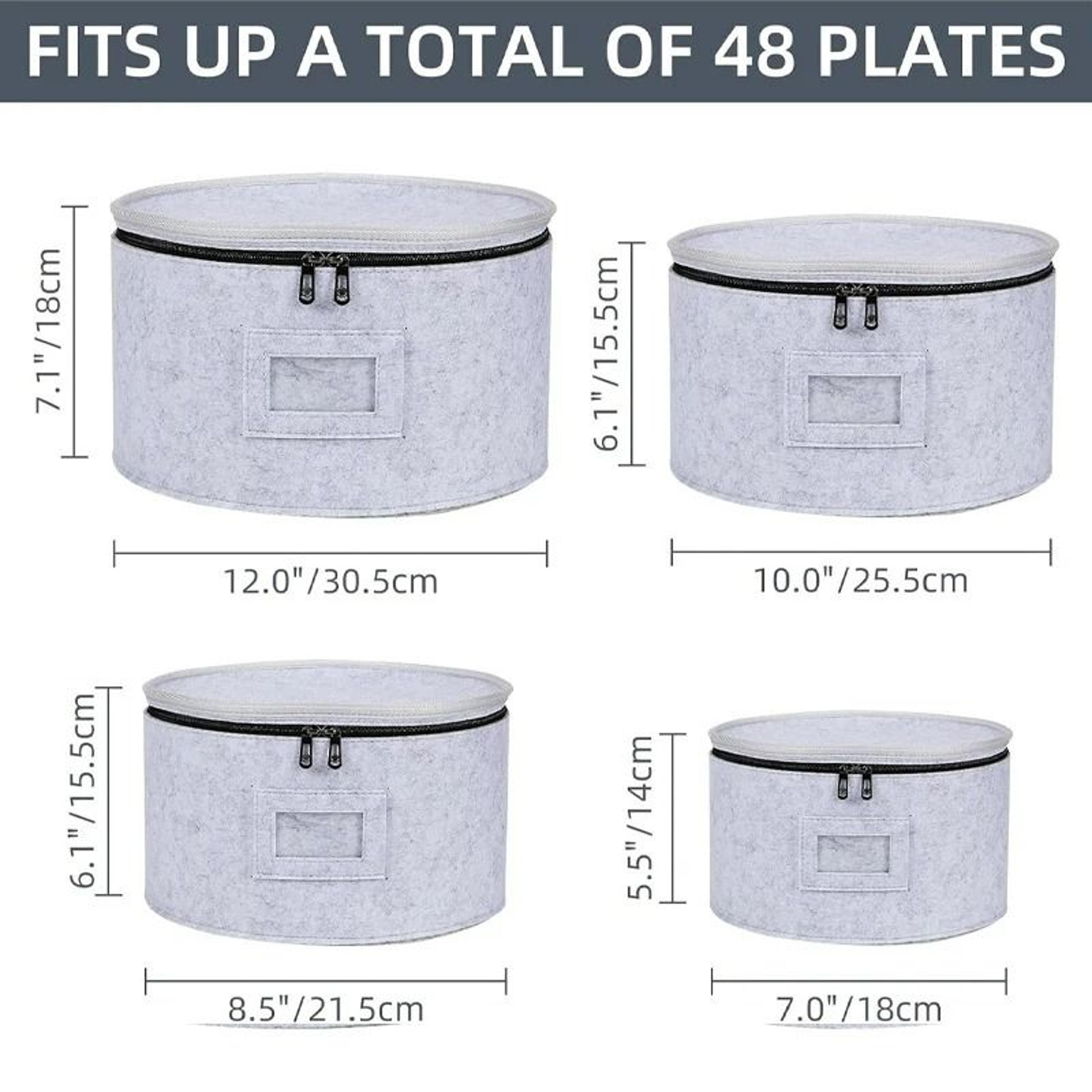 Felt Dining Storage Bag And Plate Preservation Case 5